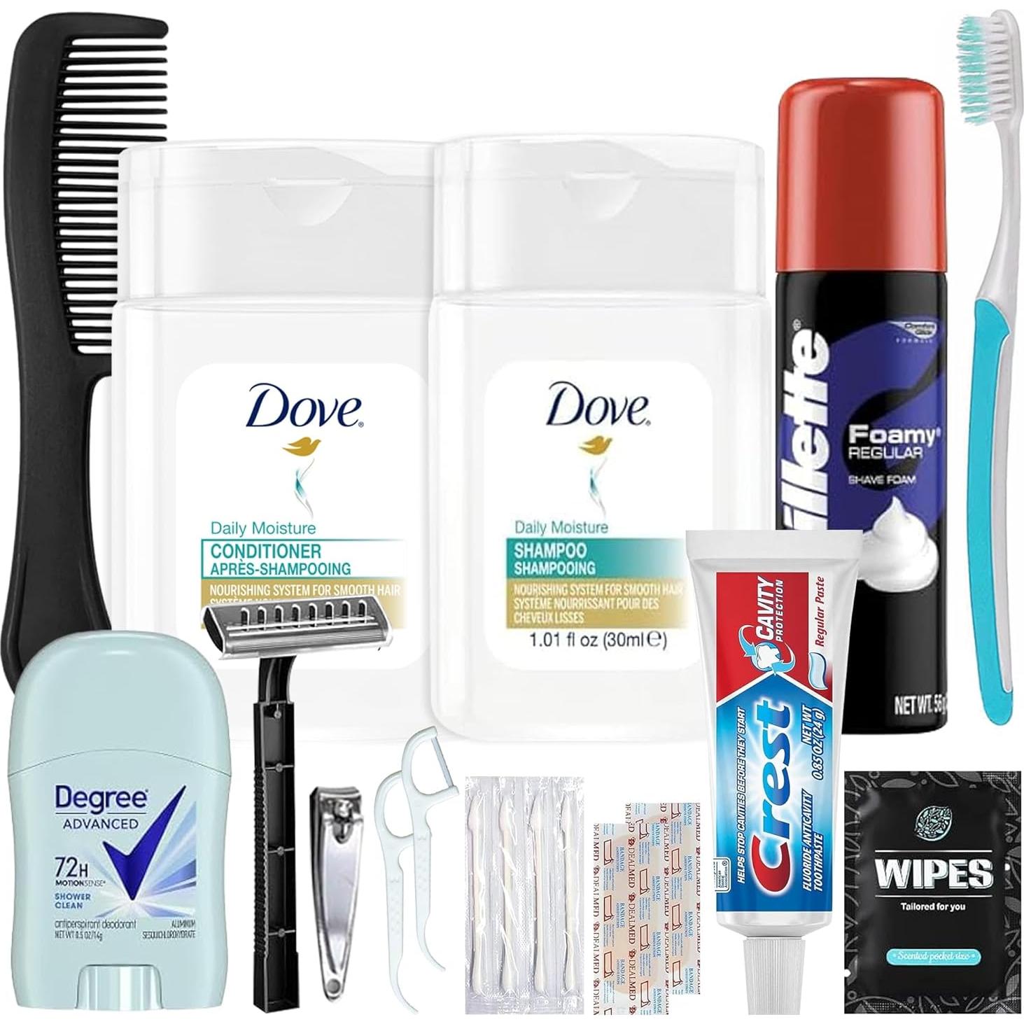 Kit de Aseo de Viaje TrekTote - 15 Piezas TSA para Hombres