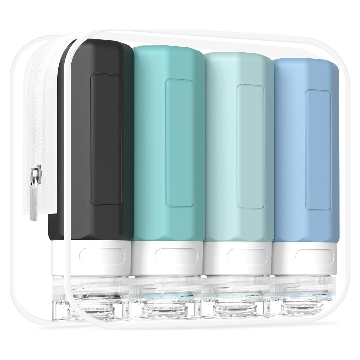 Botellas de Viaje Silicona 3oz Aprobadas por TSA - MateeyLife