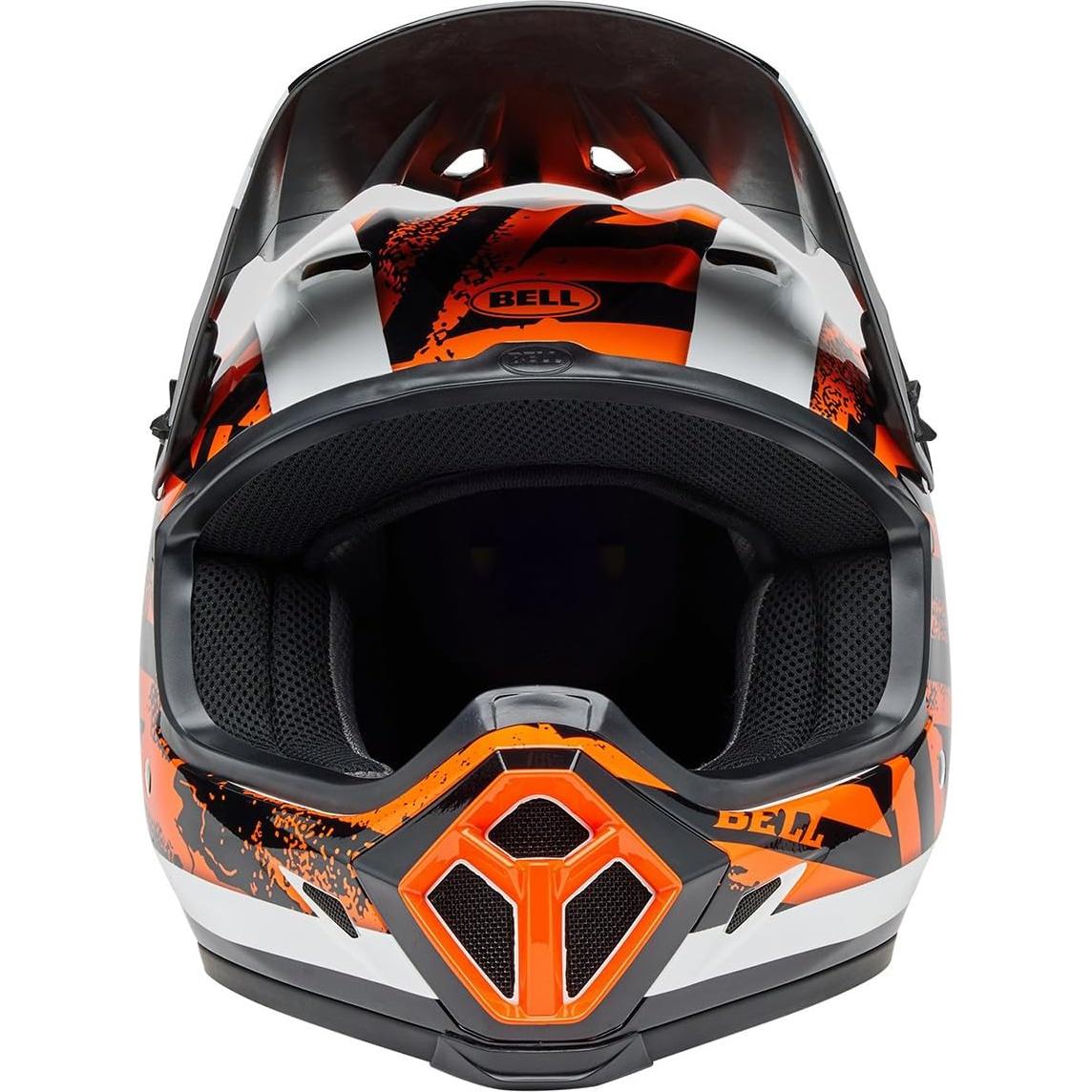 Casco de Motocross BELL MX-9 MIPS Negro/Naranja Mediano