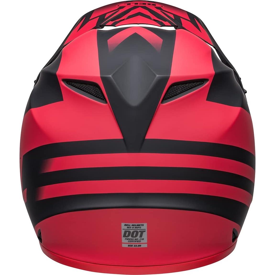 Casco de Motocross BELL MX-9 MIPS Grande Negro/Rojo
