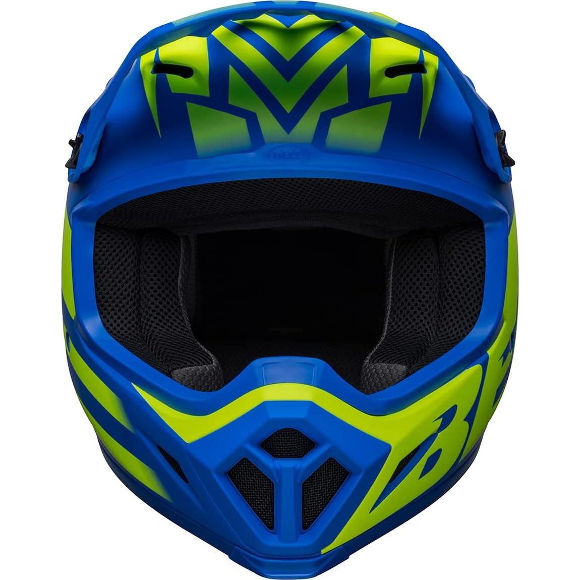 Casco de Motocross BELL MX-9 MIPS - Azul Clásico Hi-viz