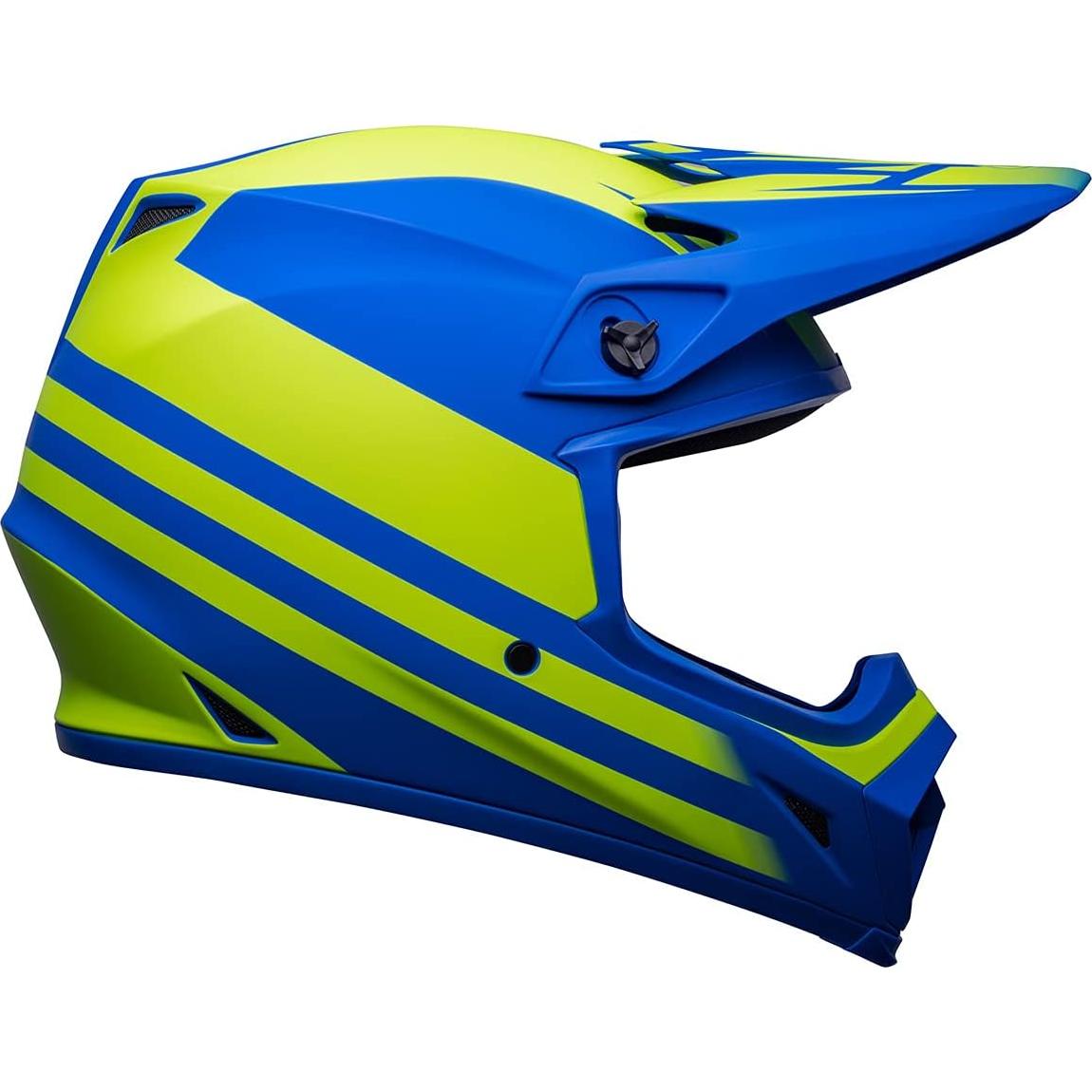 Casco de Motocross BELL MX-9 MIPS - Azul Clásico Hi-viz