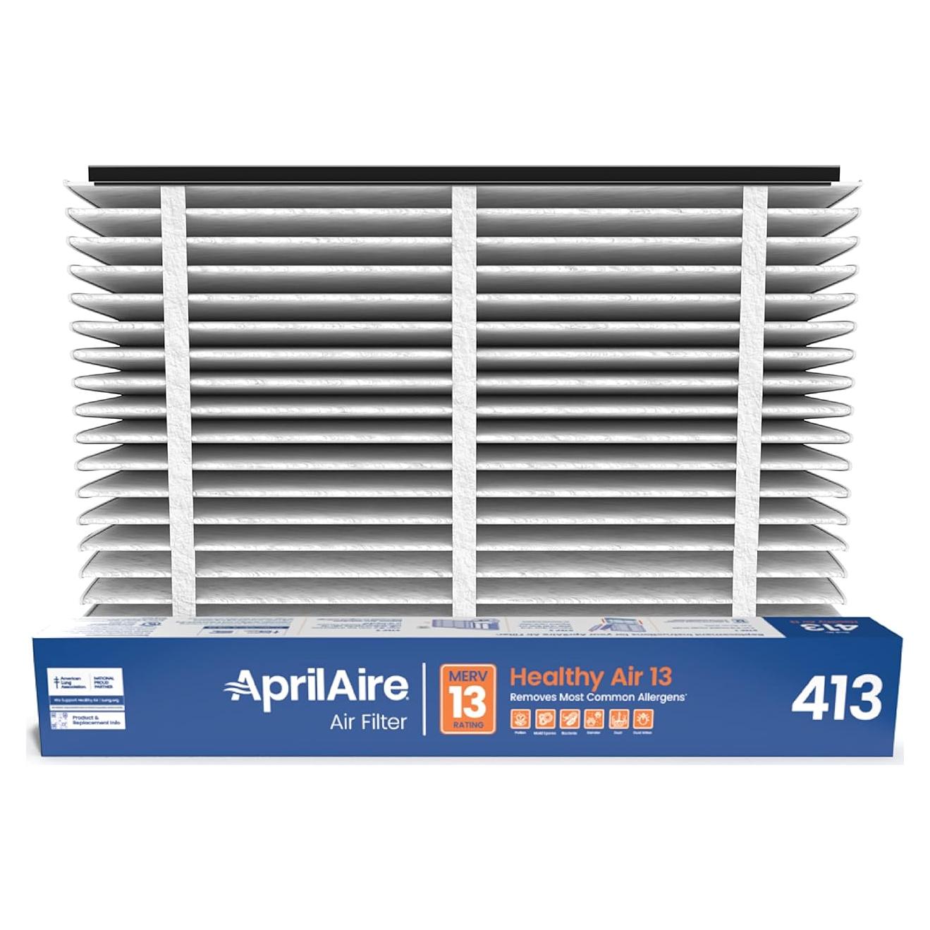 Filtro de Aire AprilAire 413 MERV 13 16x25x4 para Purificadores