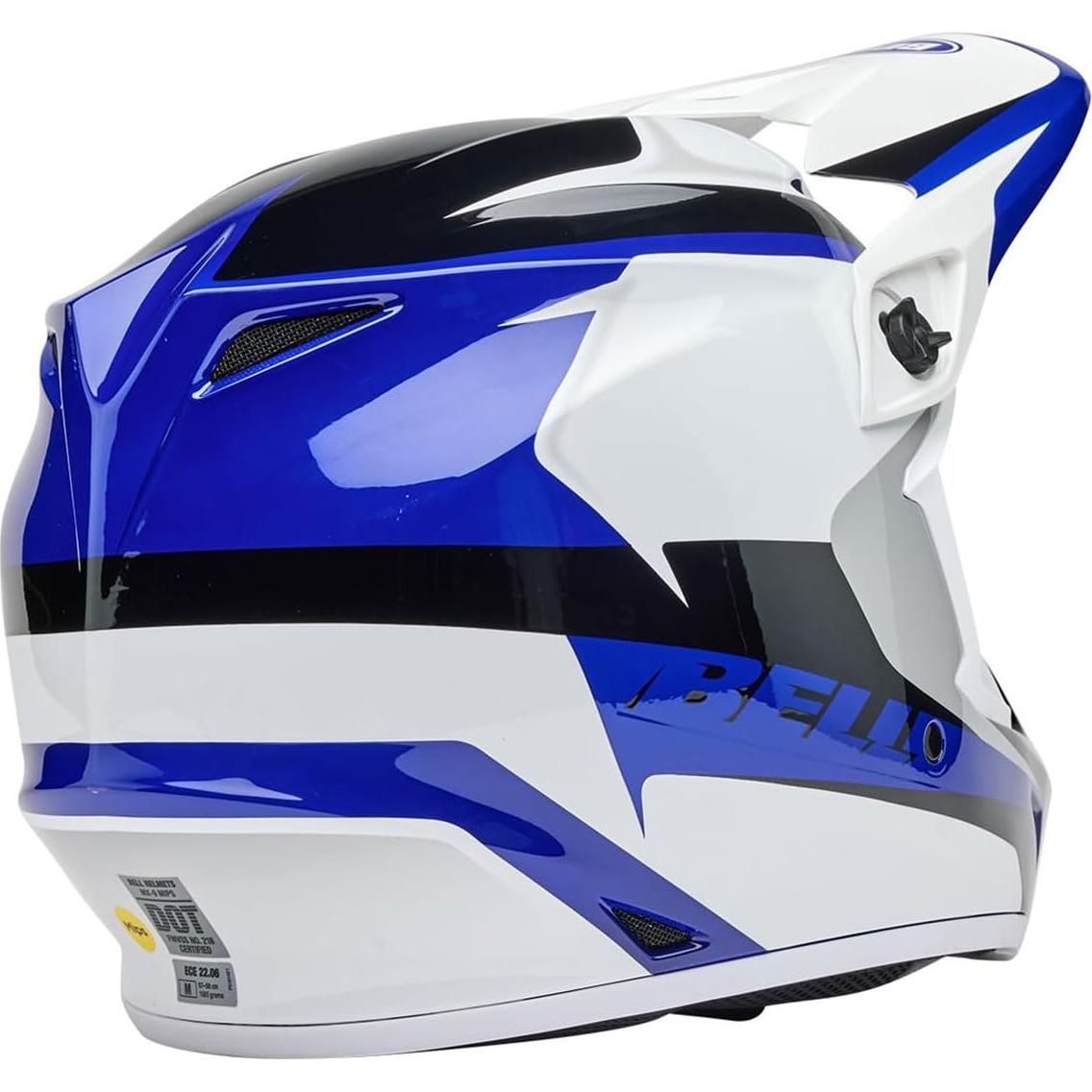 Casco de Motocross BELL MX-9 MIPS Azul/Blanco 2.22 kg