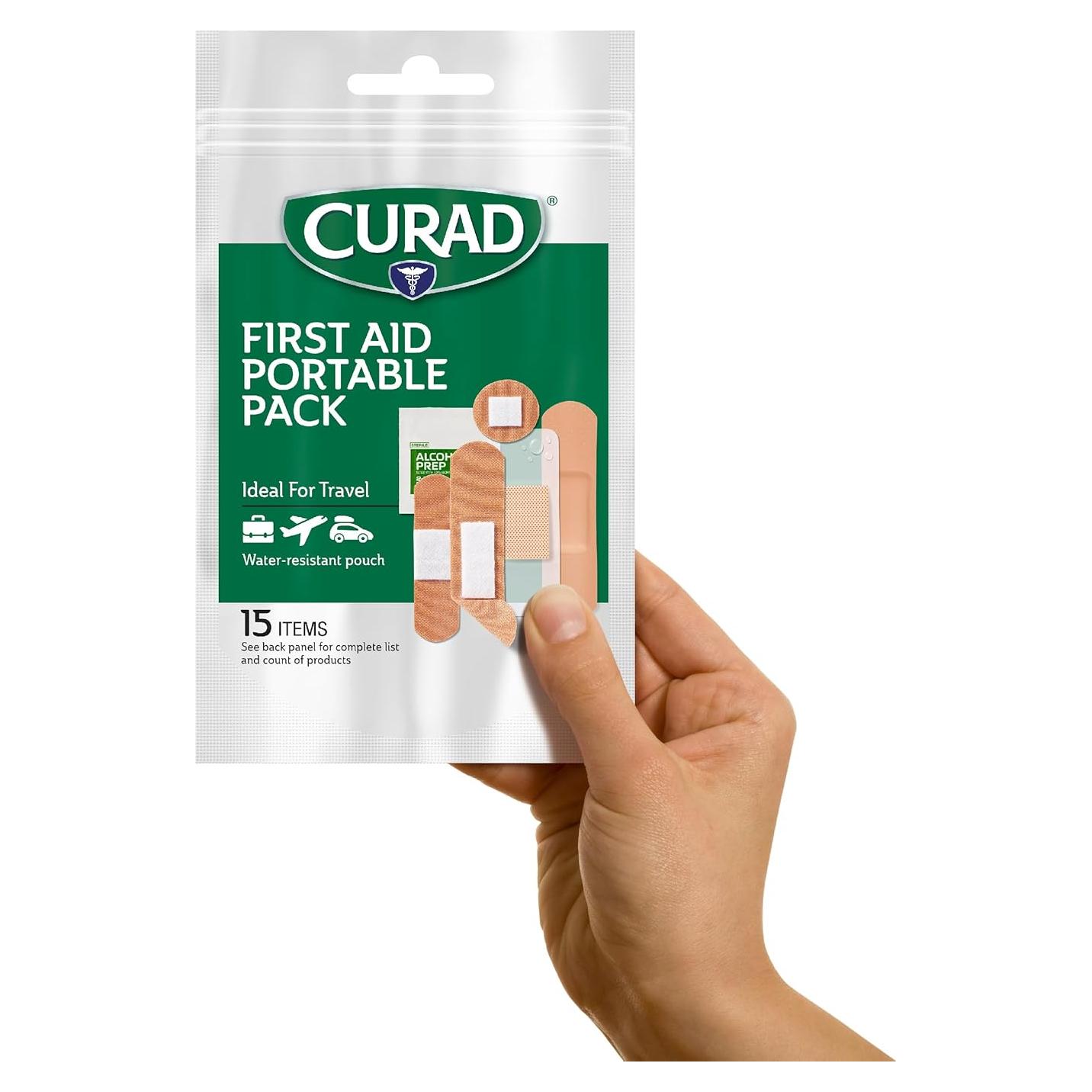 Kit de Primeros Auxilios CURAD Portátil 15 Elementos 190g