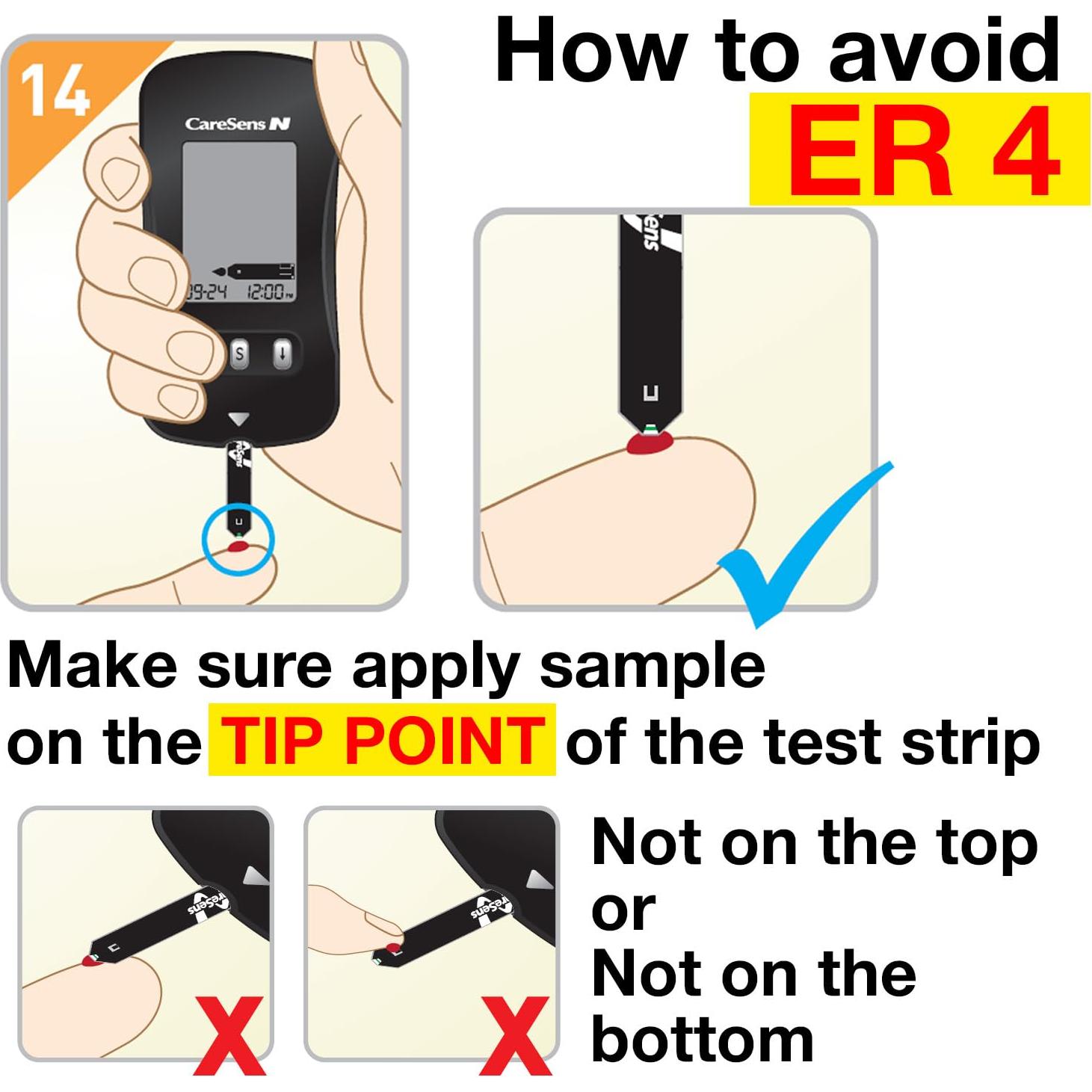 Kit de Monitor de Glucosa CareSens N con 100 Tiras y Lancetas