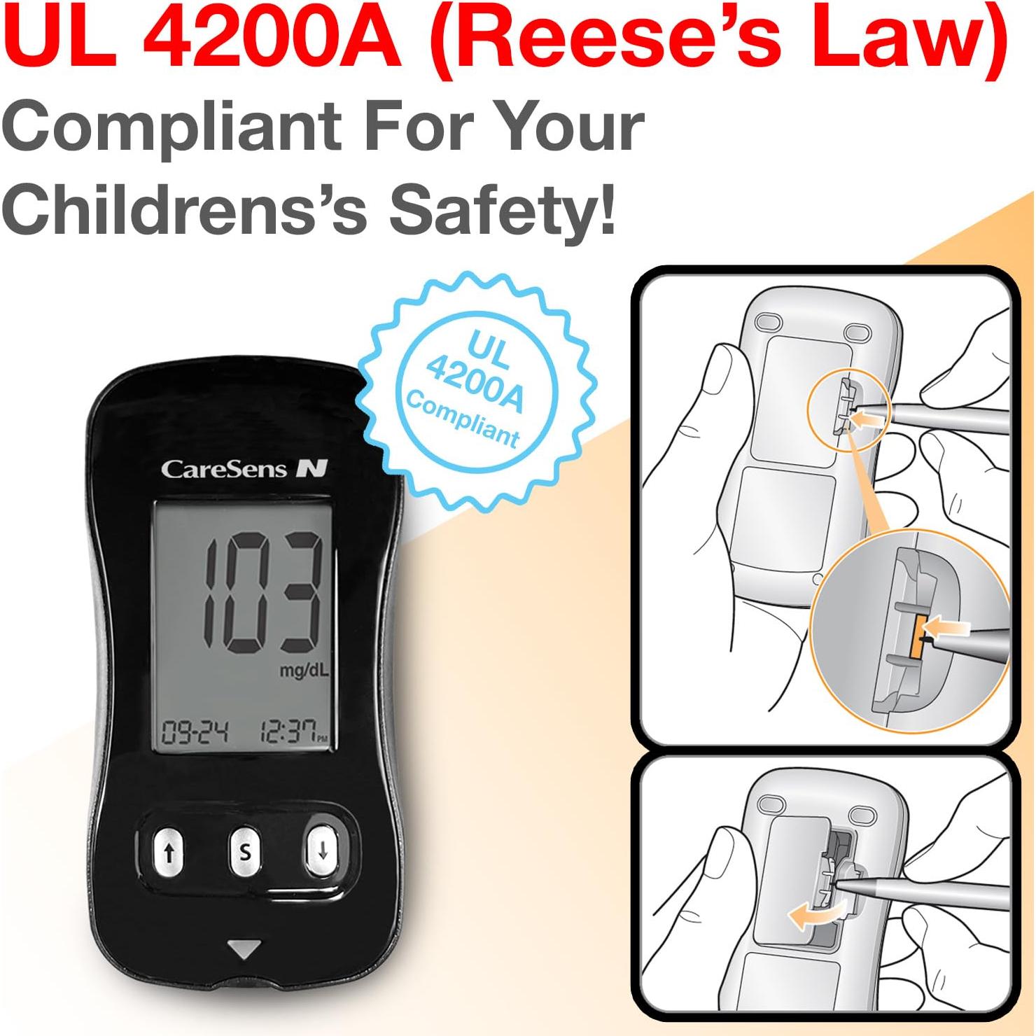 Kit de Monitor de Glucosa CareSens N con 100 Tiras y Lancetas