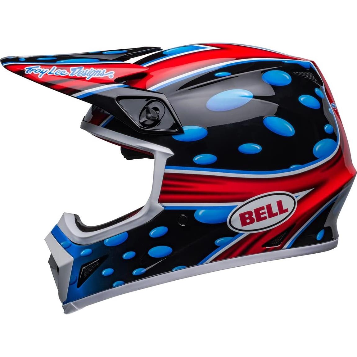 Casco BELL MX-9 MIPS Motocross Mediano Negro/Rojo