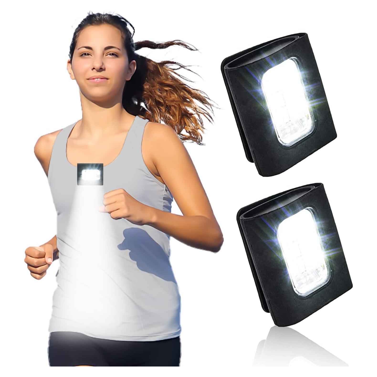 Luces LED de Seguridad para Correr GOANDO - Paquete de 2, Carga USB, Resistente al Agua