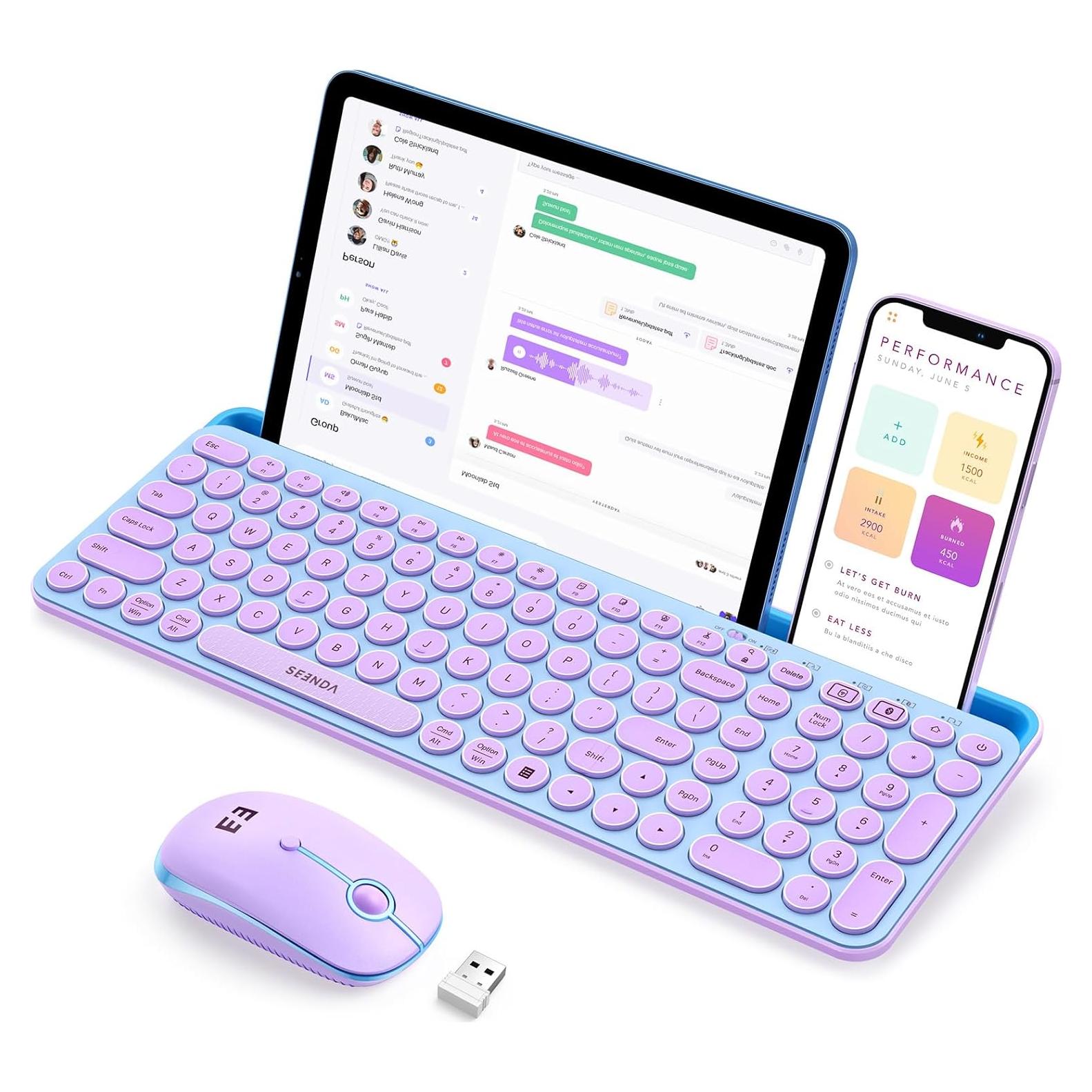 Teclado y Ratón Bluetooth Seenda CTU-301 Multi-Dispositivo