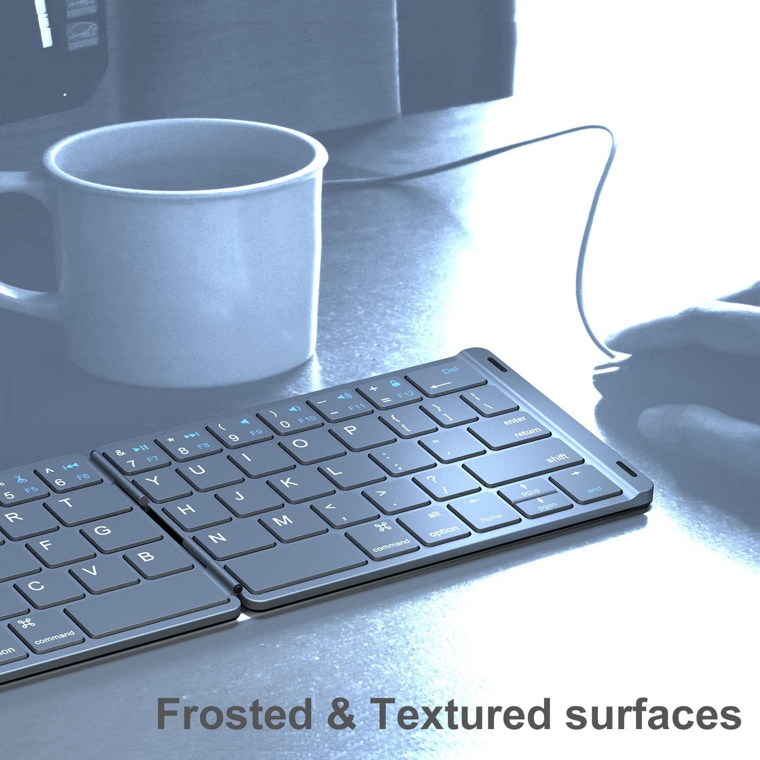 Teclado Plegable Bluetooth ROCK&ROWN - Inalámbrico Portátil Negro