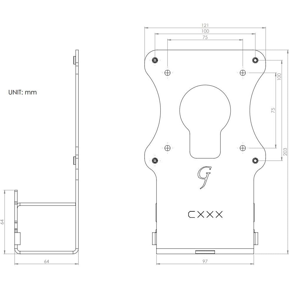 Soporte de Monitor VESA Gladiator Joe para Samsung Curvo 27" y 32"