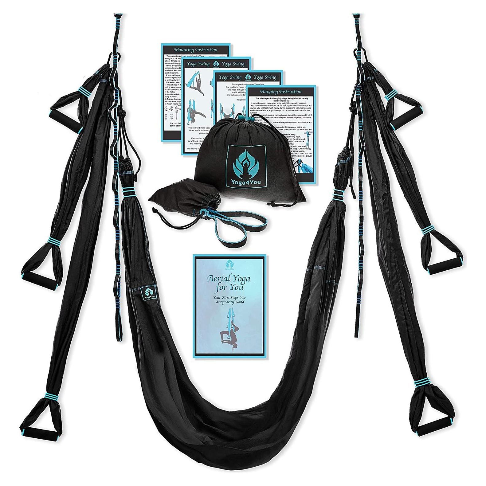 Columpio de Yoga Aéreo Yoga4You - Hamaca Antigravedad 248x150 cm