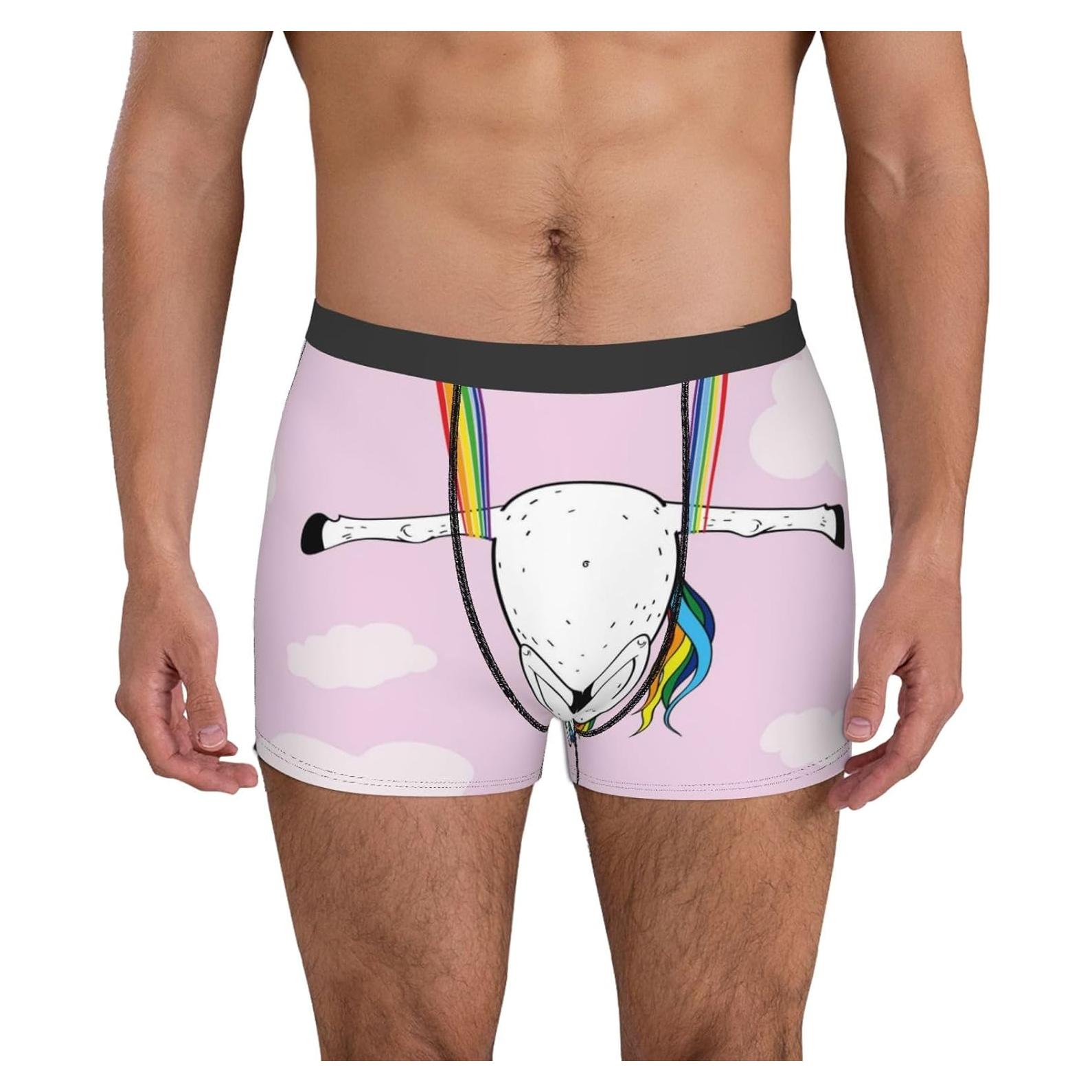 Boxer Breve Impreso para Hombre Unicornio - X-Grande