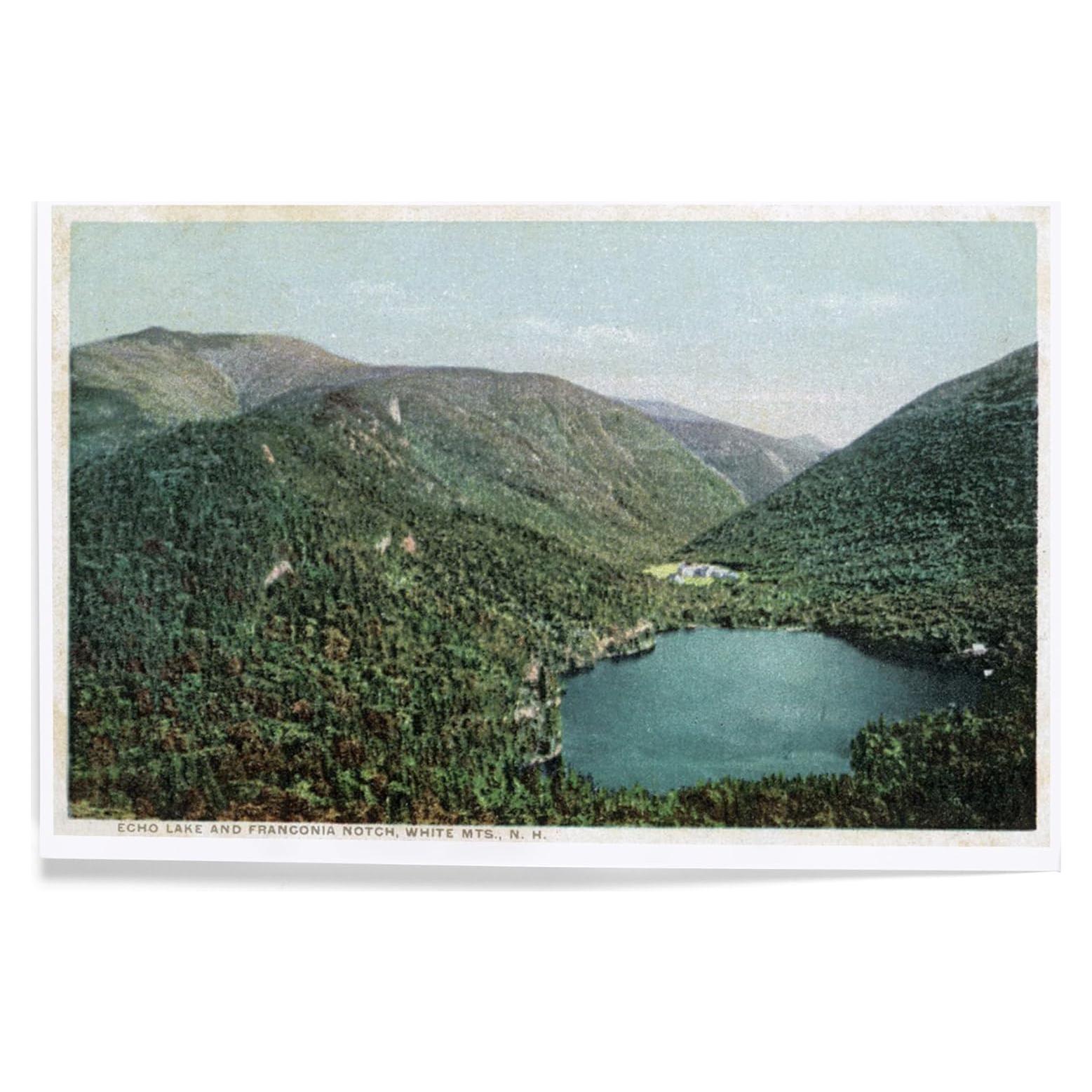 Impresión Artística Lantern Press 20x30 cm Montañas Blancas