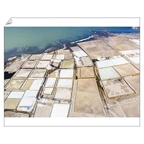 Impresión de Vista Aérea del Lago Afrera 10x8 WorldInPrint