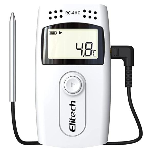 Grabador de Datos de Temperatura y Humedad Elitech RC-4HC -30°C a +60°C (Paquete de 4)