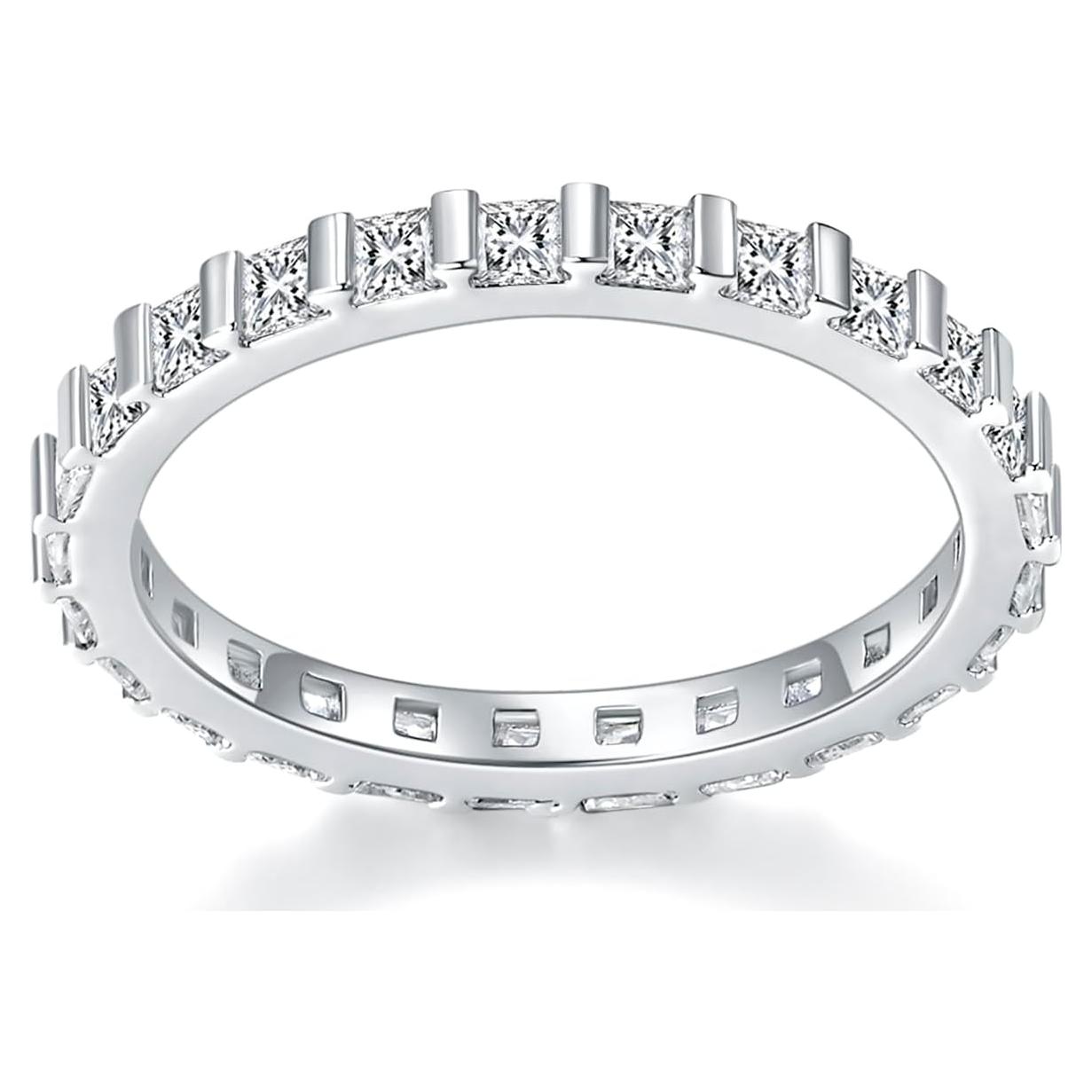 Anillo MINDDHA Baño de Oro 14K 2mm con Zirconia Cubica