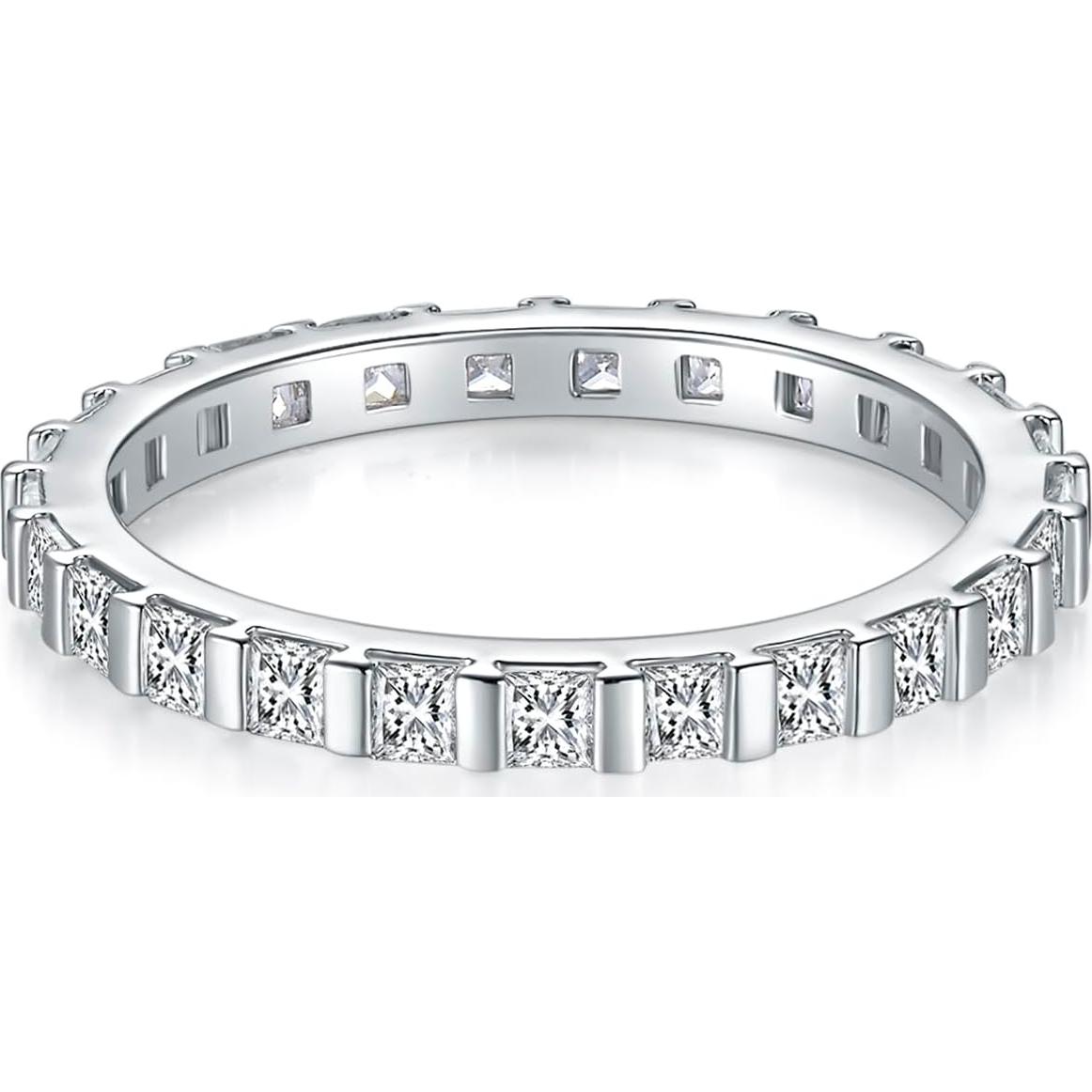 Anillo MINDDHA Baño de Oro 14K 2mm con Zirconia Cubica