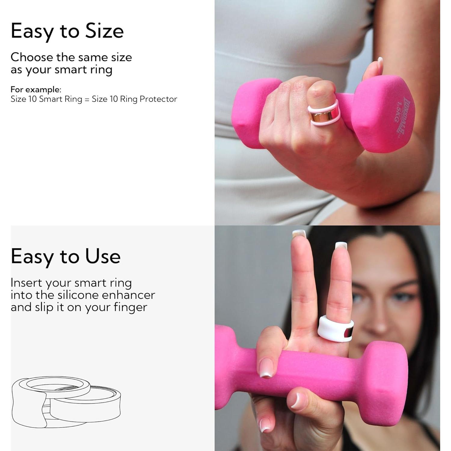 Protector de Anillo Inteligente Rinfit - Silicona Nude Talla 8