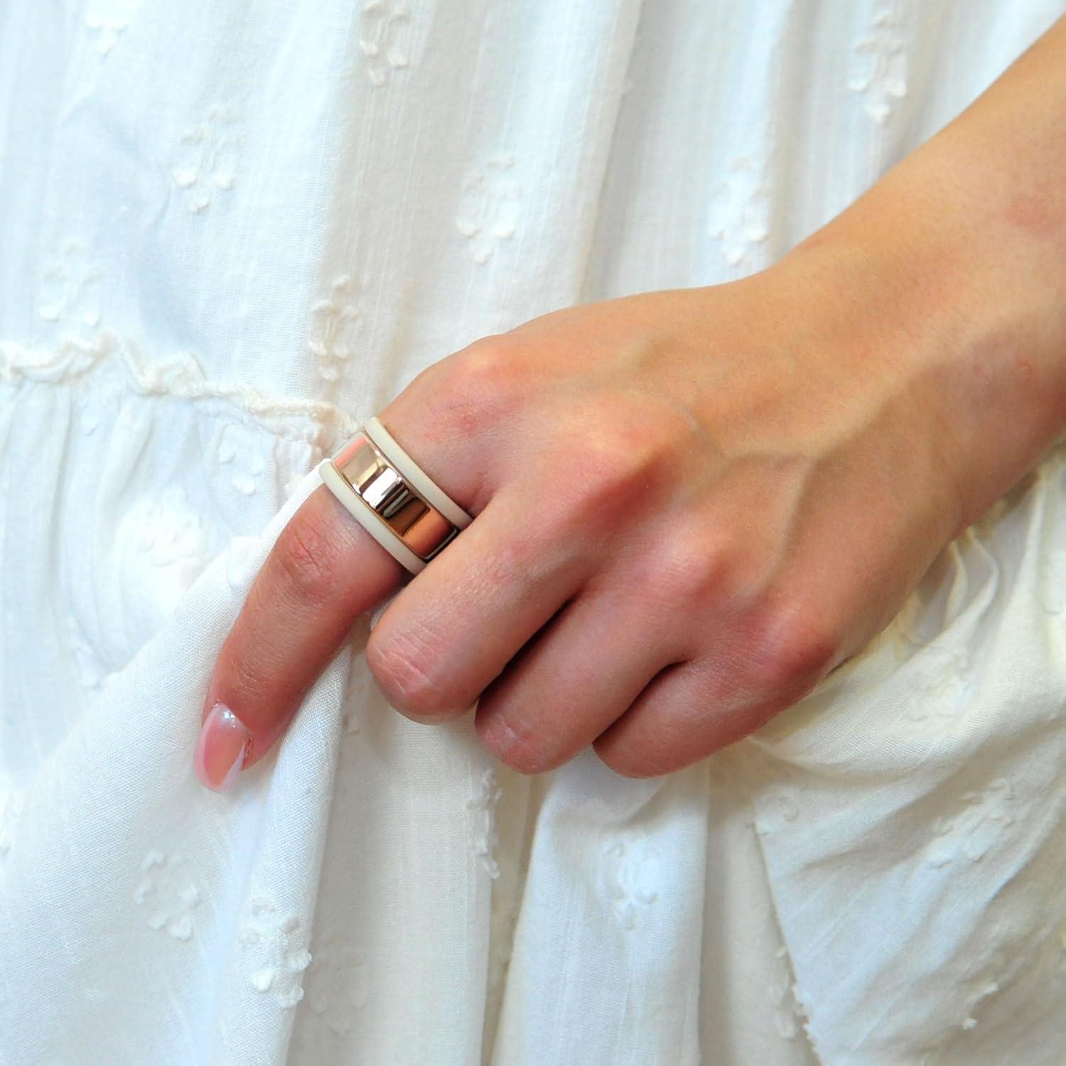 Protector de Anillo Inteligente Rinfit - Silicona Nude Talla 8