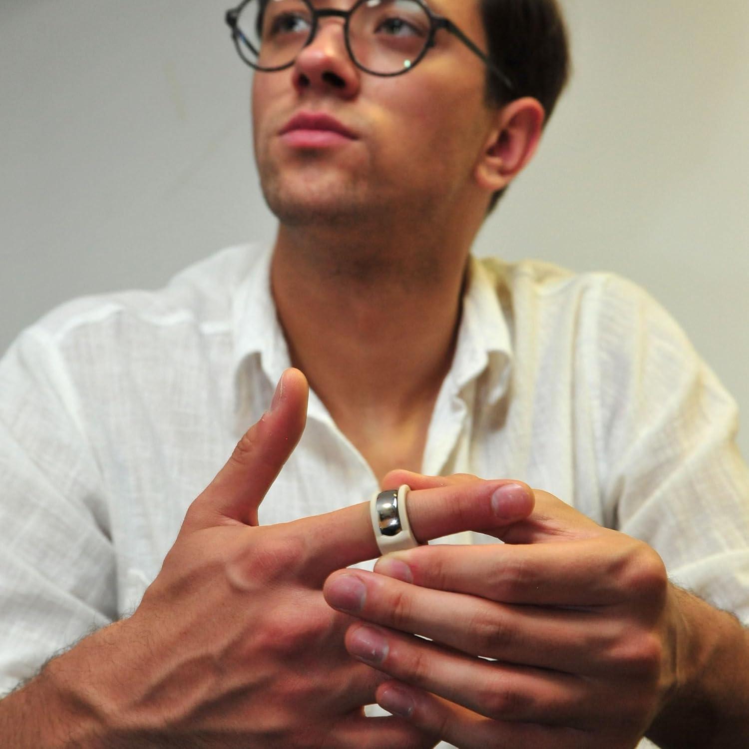 Protector de Anillo Inteligente Rinfit - Silicona Nude Talla 8