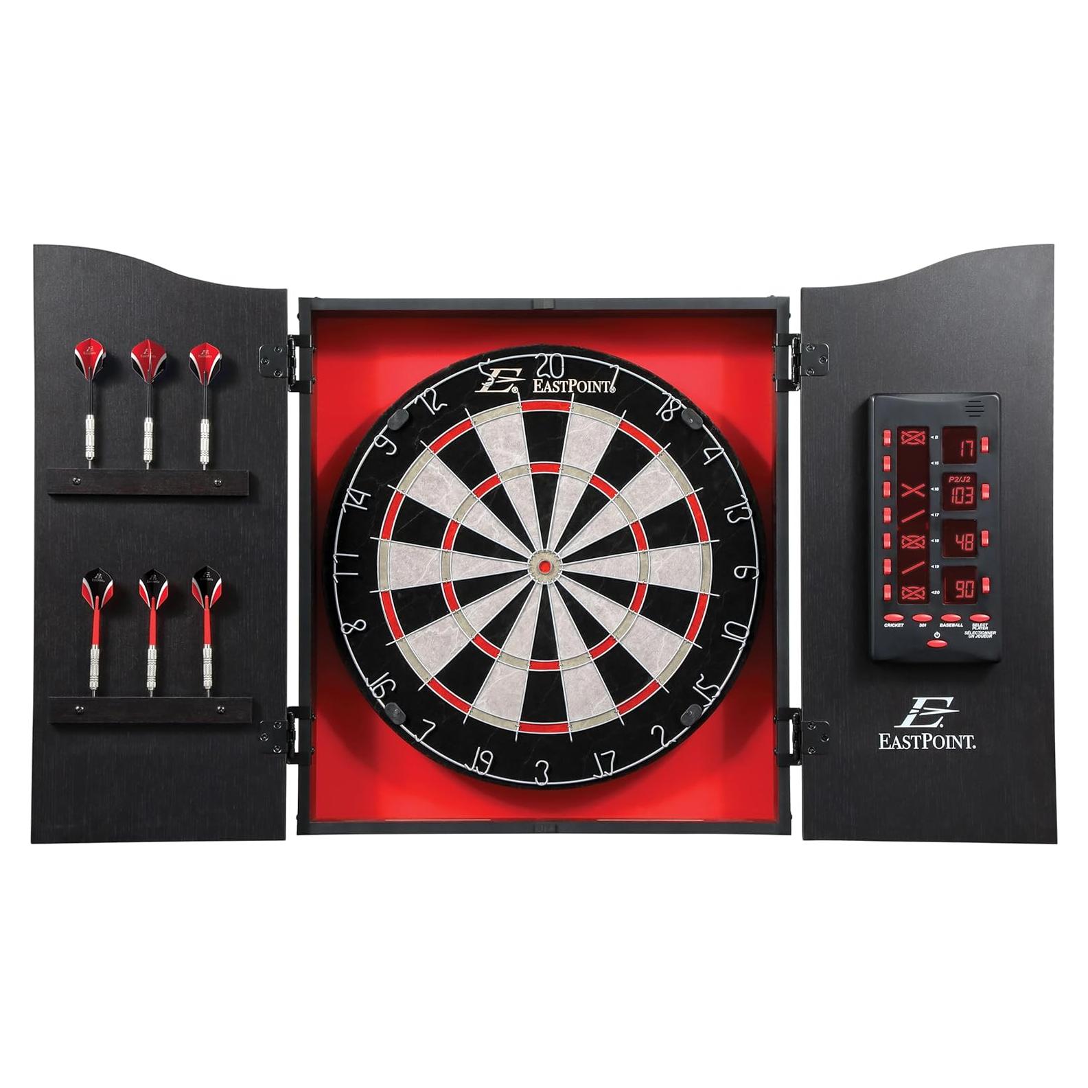 Tablero de Dardos EastPoint Sports 18" con Gabinete y Marcador