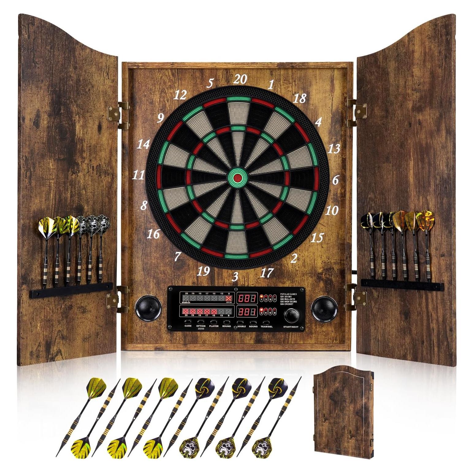 Tablero de Dardos Electrónico Yirinatek Vintage 50.96x50.96cm