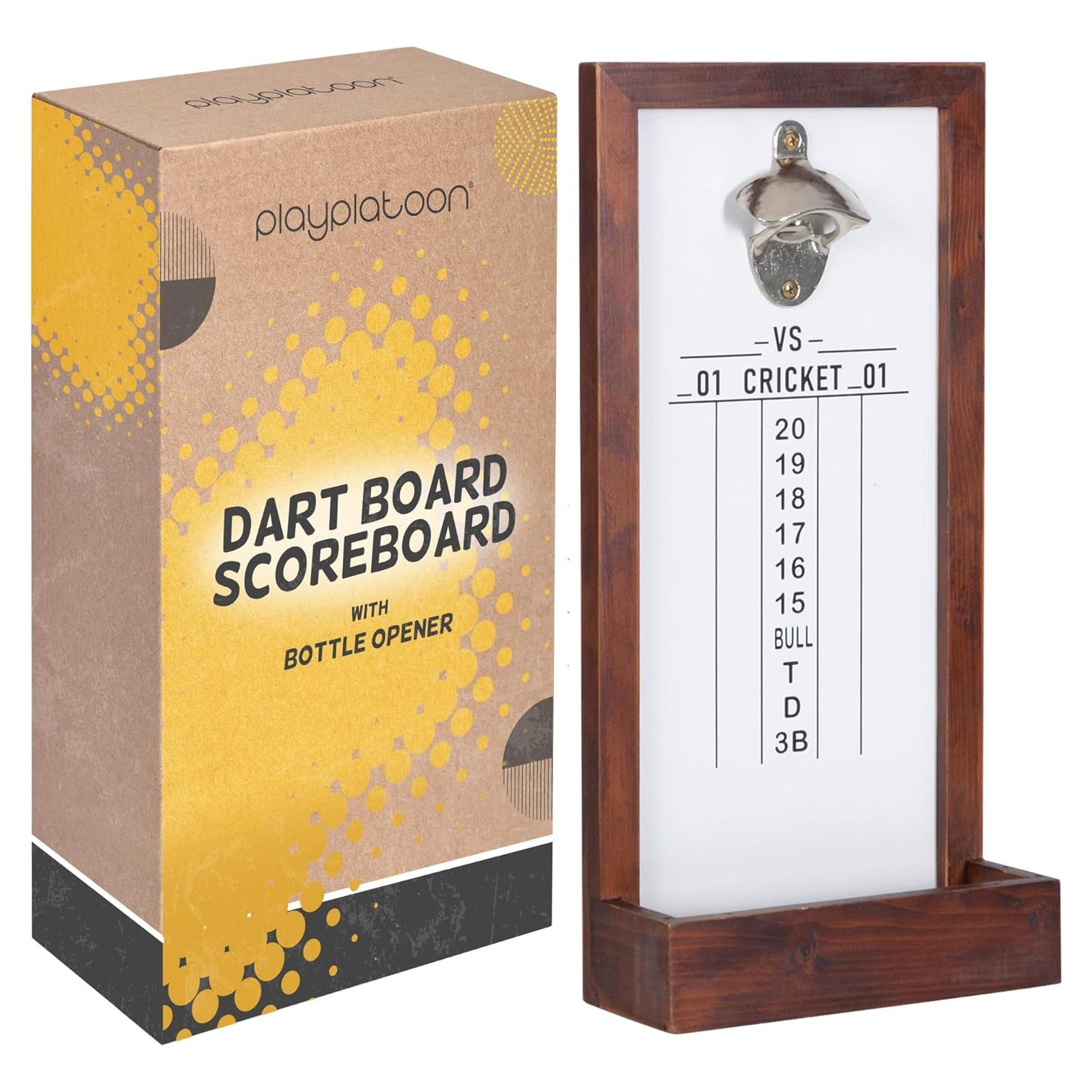 Tablero de Puntuación de Dardos Play Platoon Madera 20x40 cm