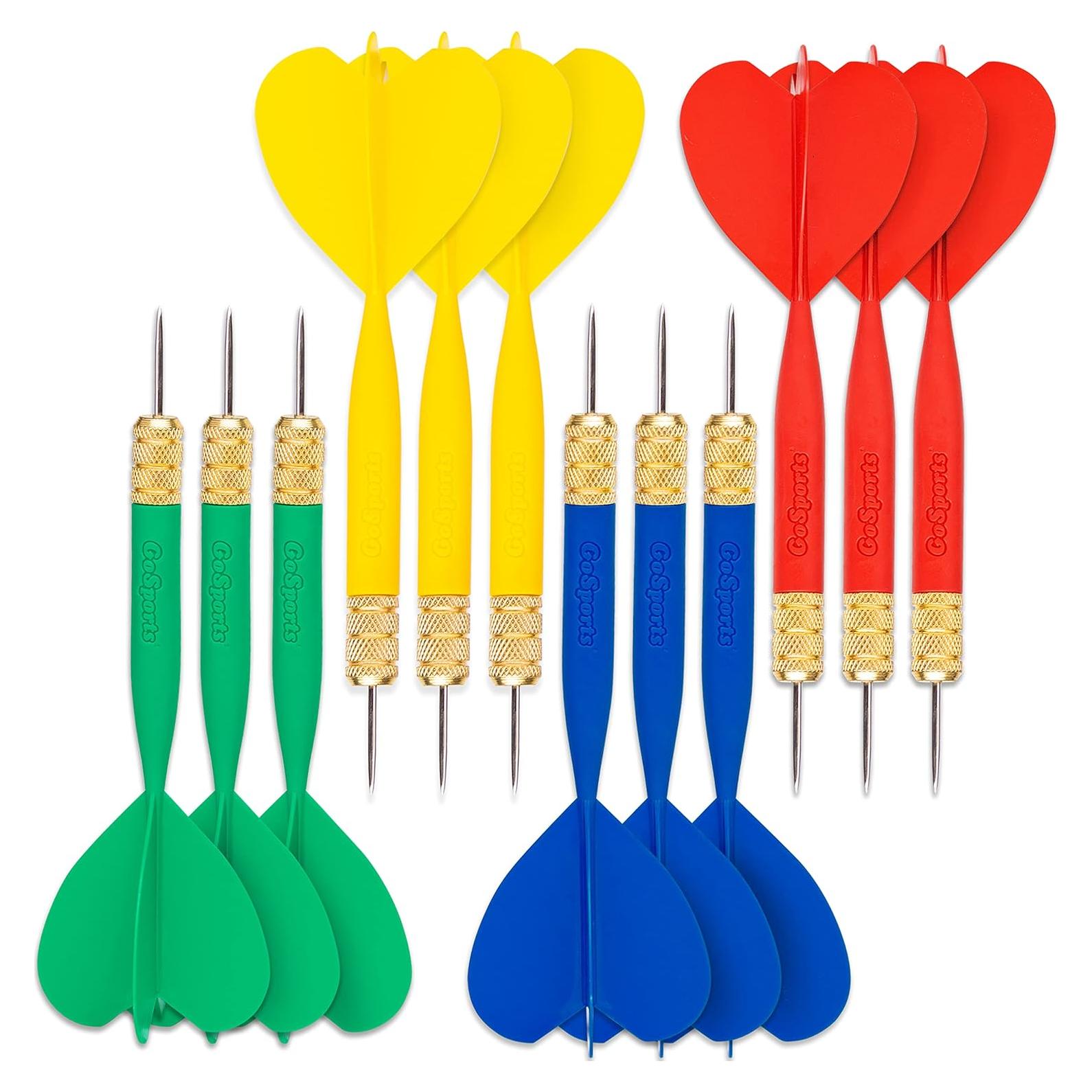 Dardos XL GoSports - Paquete de 12 dardos de repuesto