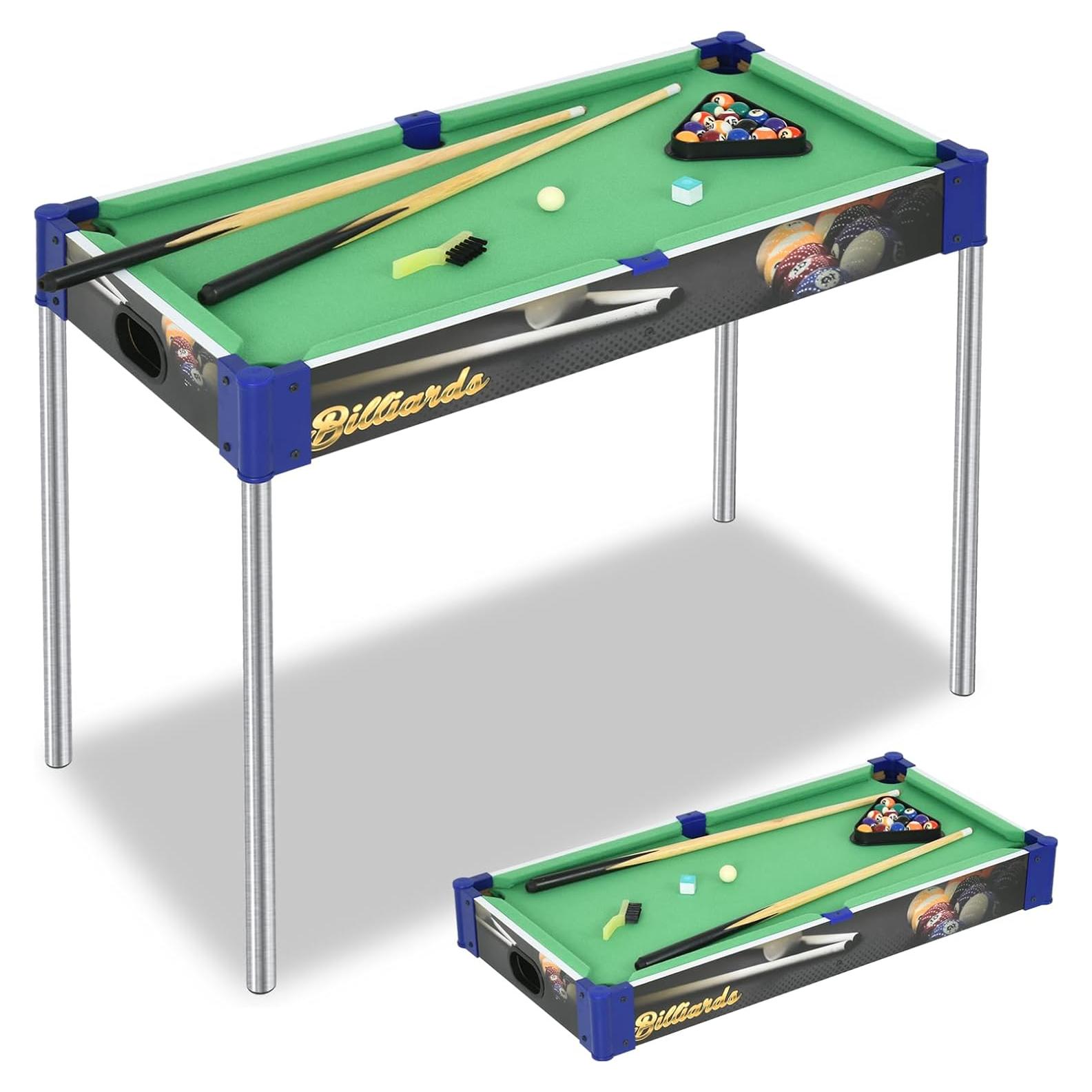 Mesa de Billar Portátil RAYKEEP 81 cm Compacta con Accesorios