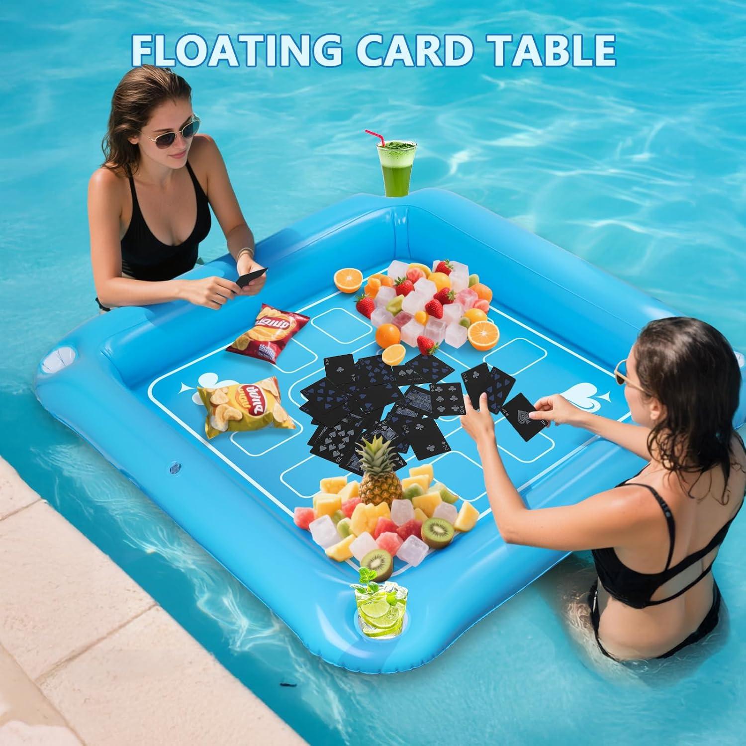 Mesa Flotante Inflable para Piscina Kaiedos 101.6cm Azul Cielo