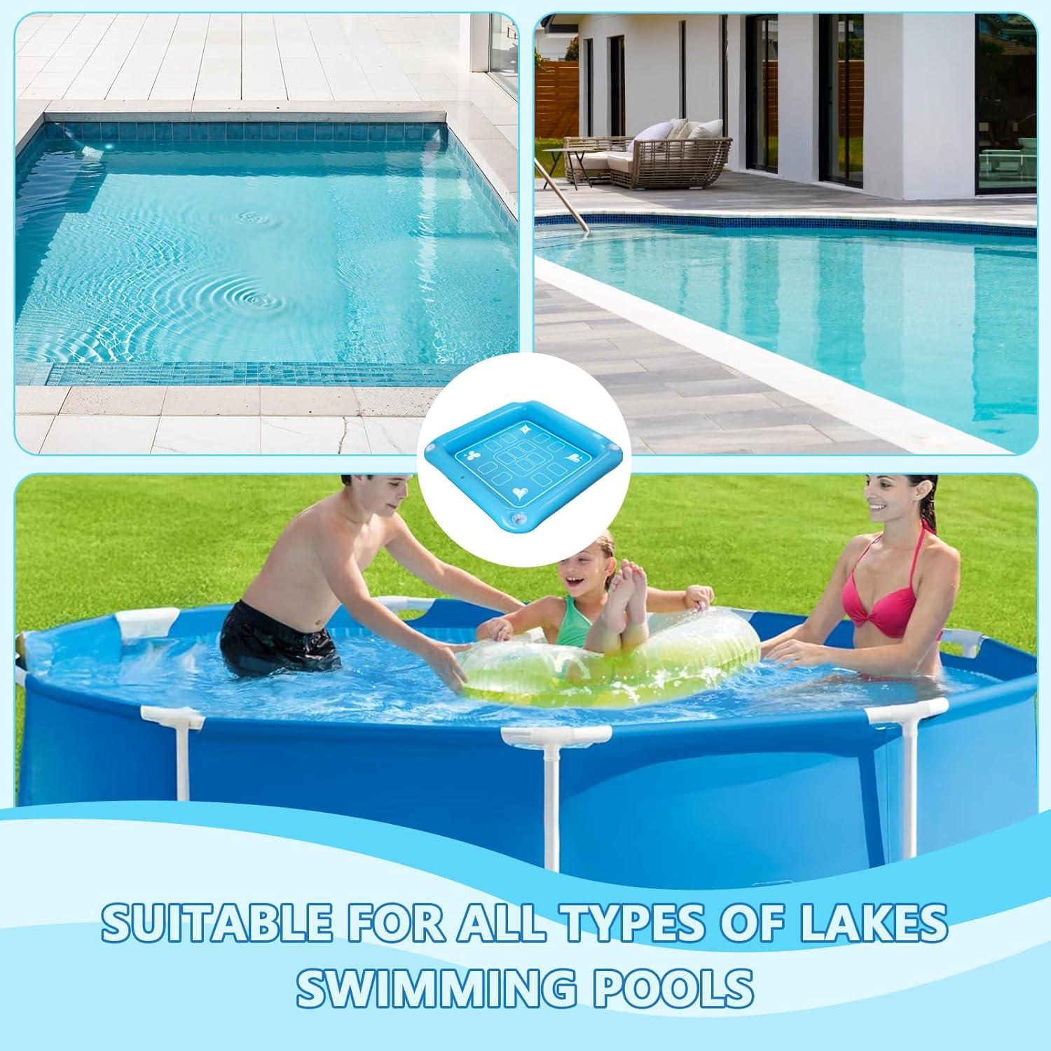 Mesa Flotante Inflable para Piscina Kaiedos 101.6cm Azul Cielo