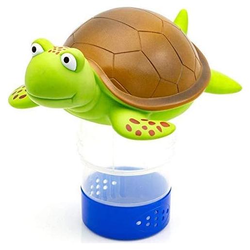 Flotador de Cloro WWD POOL Tortuga para Piscinas 25.4 cm