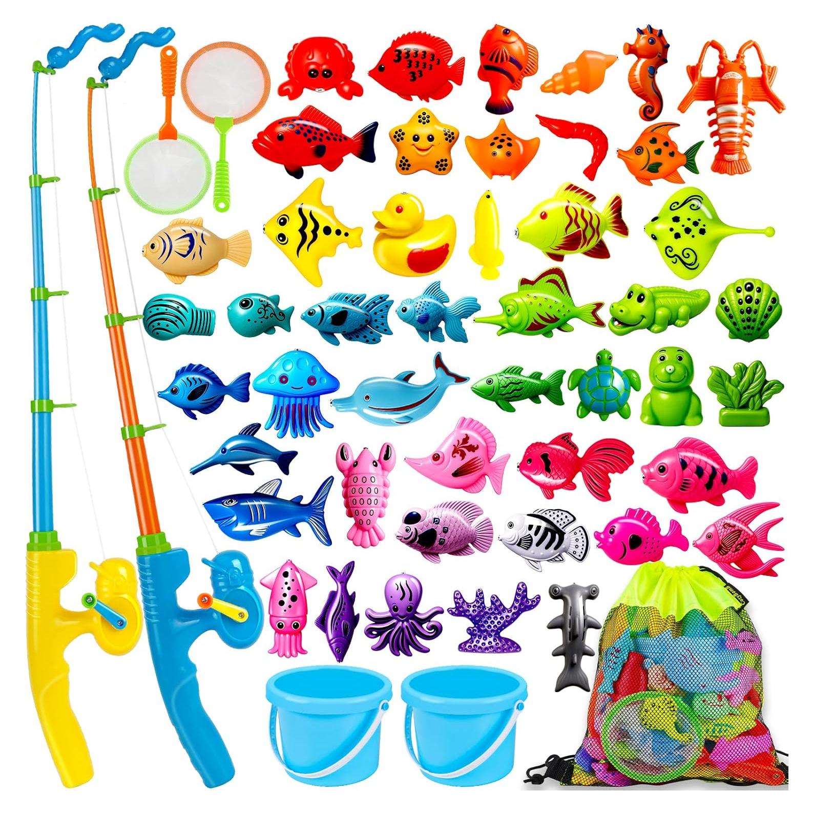 Juego de Pesca Magnético CozyBomB™ para Niños - 50 Peces