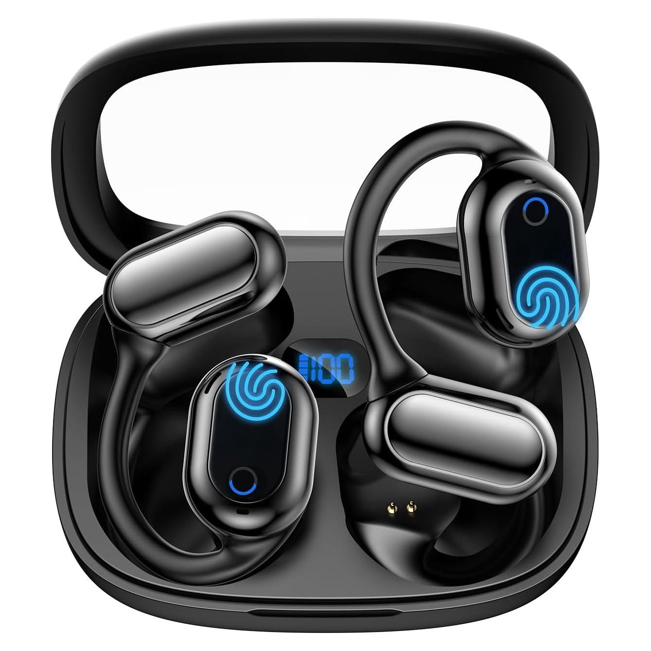 Auriculares de Traducción AI Bluetooth 5.4 144 Idiomas Negro-Y16