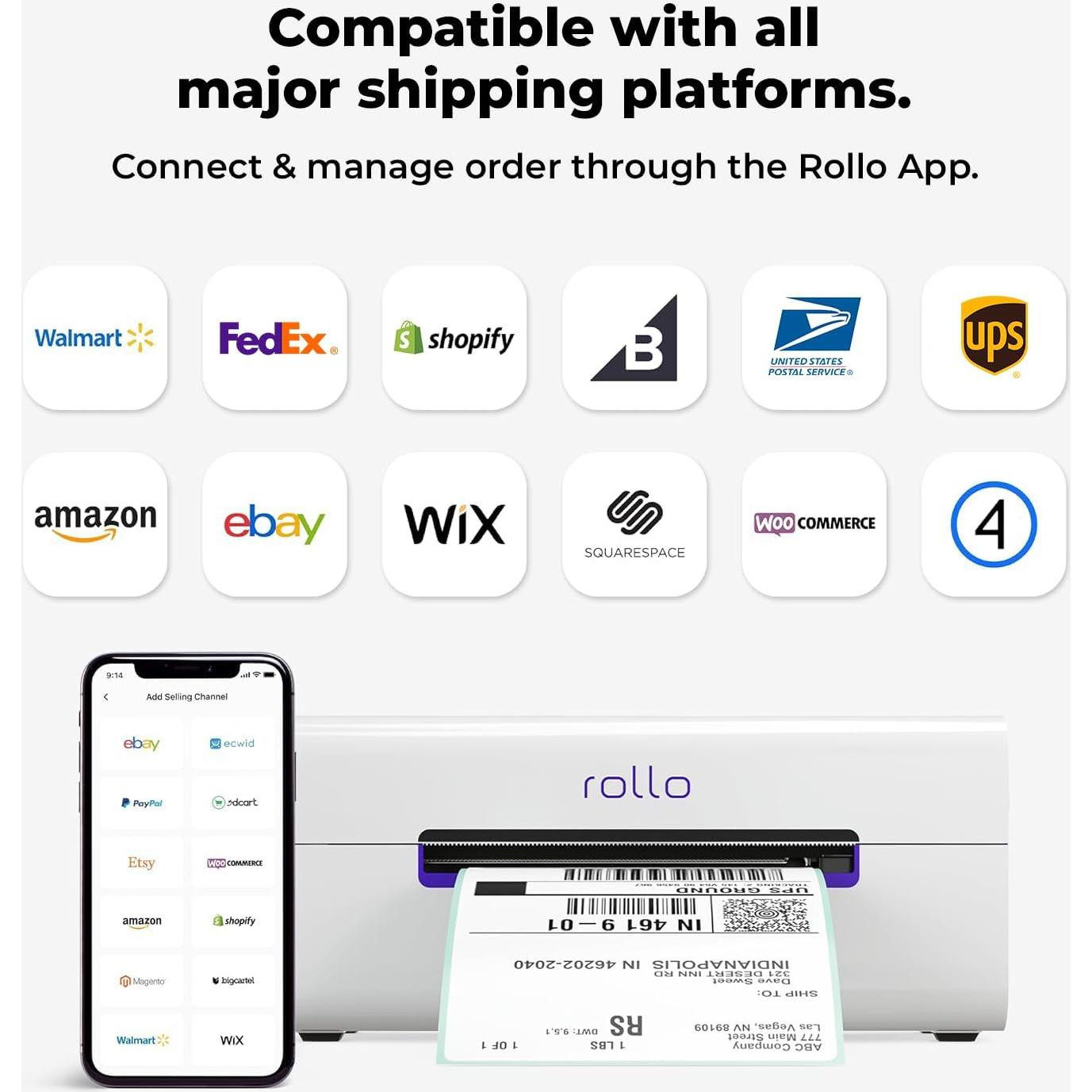 Impresora de Etiquetas Térmicas Inalámbrica Rollo X1040 4x6