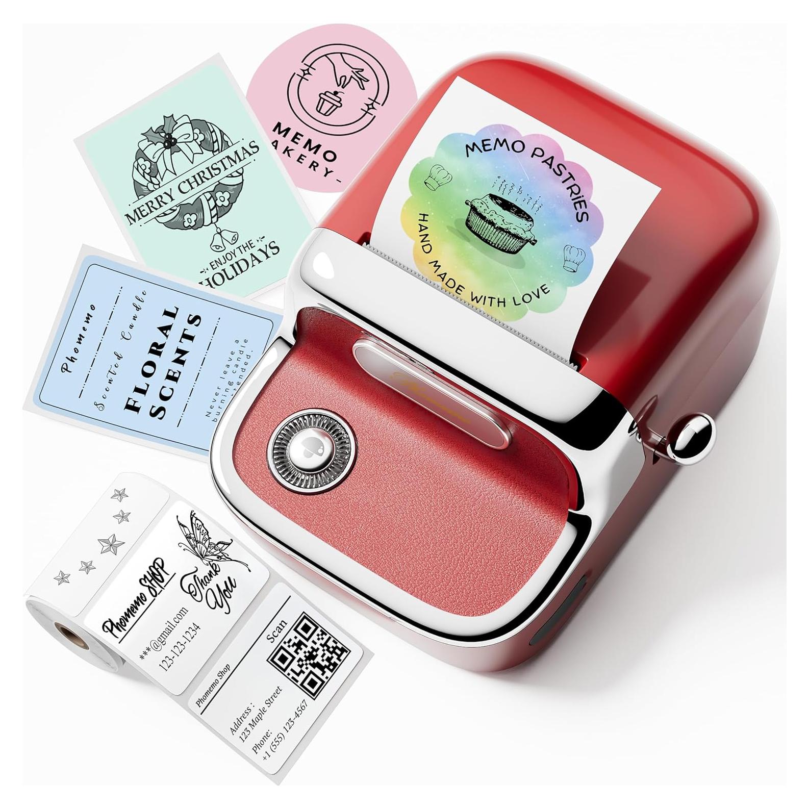 Impresora de Etiquetas Phomemo M150 Bluetooth 20-50mm Rojo