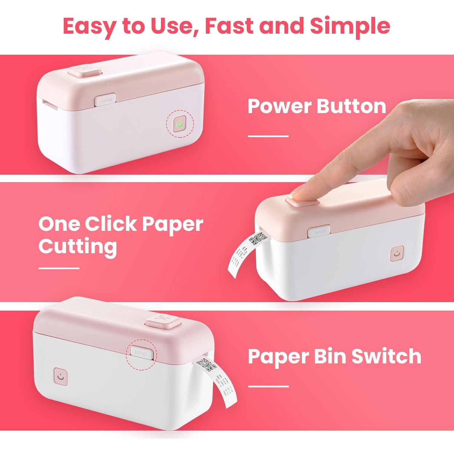 Impresora de Etiquetas Portátil HP4 Bluetooth - 203 DPI