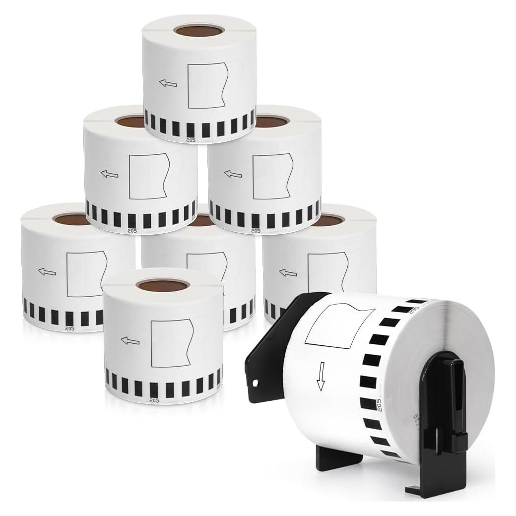 Cinta de Etiquetas MarkDomain DK-2205 62mm x 30.48m 8 Rollos