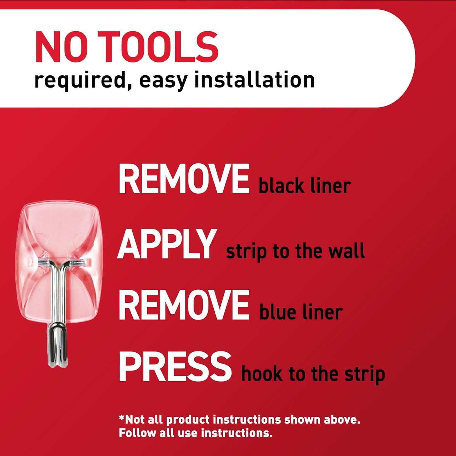 Ganchos de Alambre Transparente 3M Command - 10 Ganchos, 12 Tiras Adhesivas, Soporta 0.23 kg