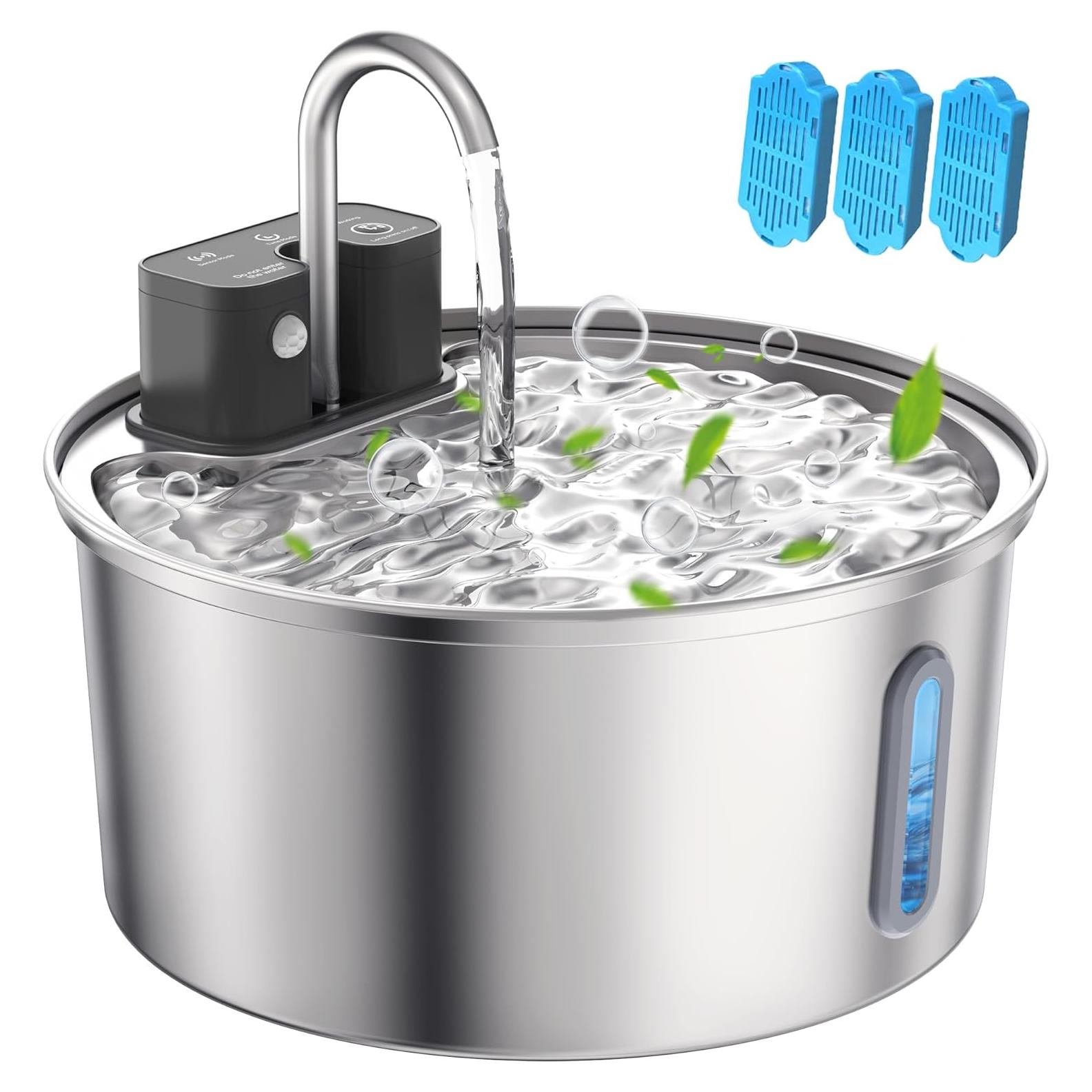 Fuente de Agua Inalámbrica Tomxcute 3.2L para Gatos y Perros