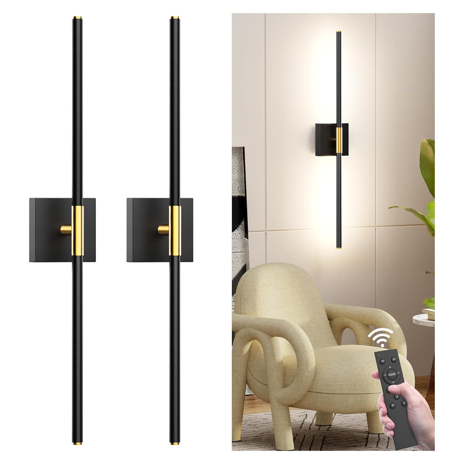 Lámpara de pared recargable Gift4U 80 cm con control remoto