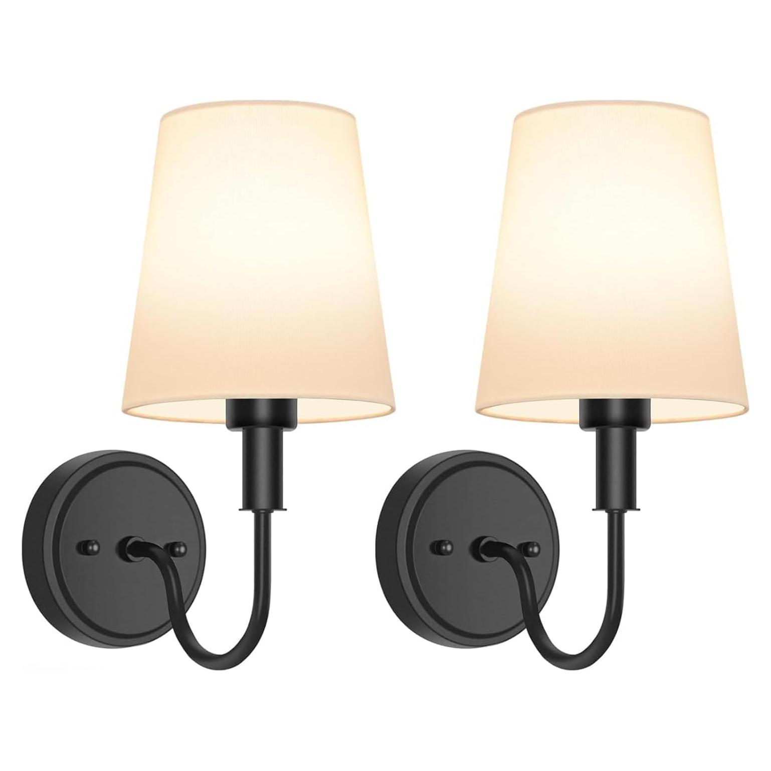 Aplique de pared recargable Odnora LED RGB con control remoto - 2 unidades