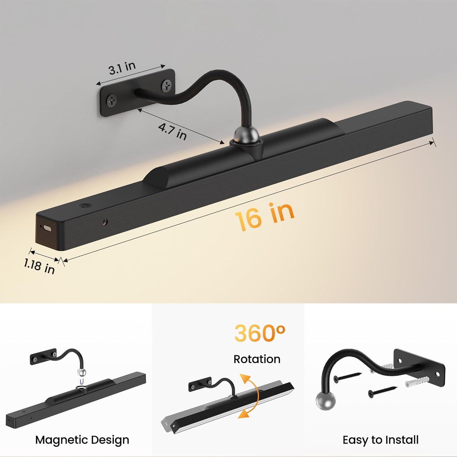 Luz de Imagen Recargable Hinersound 40.64cm con Control Remoto