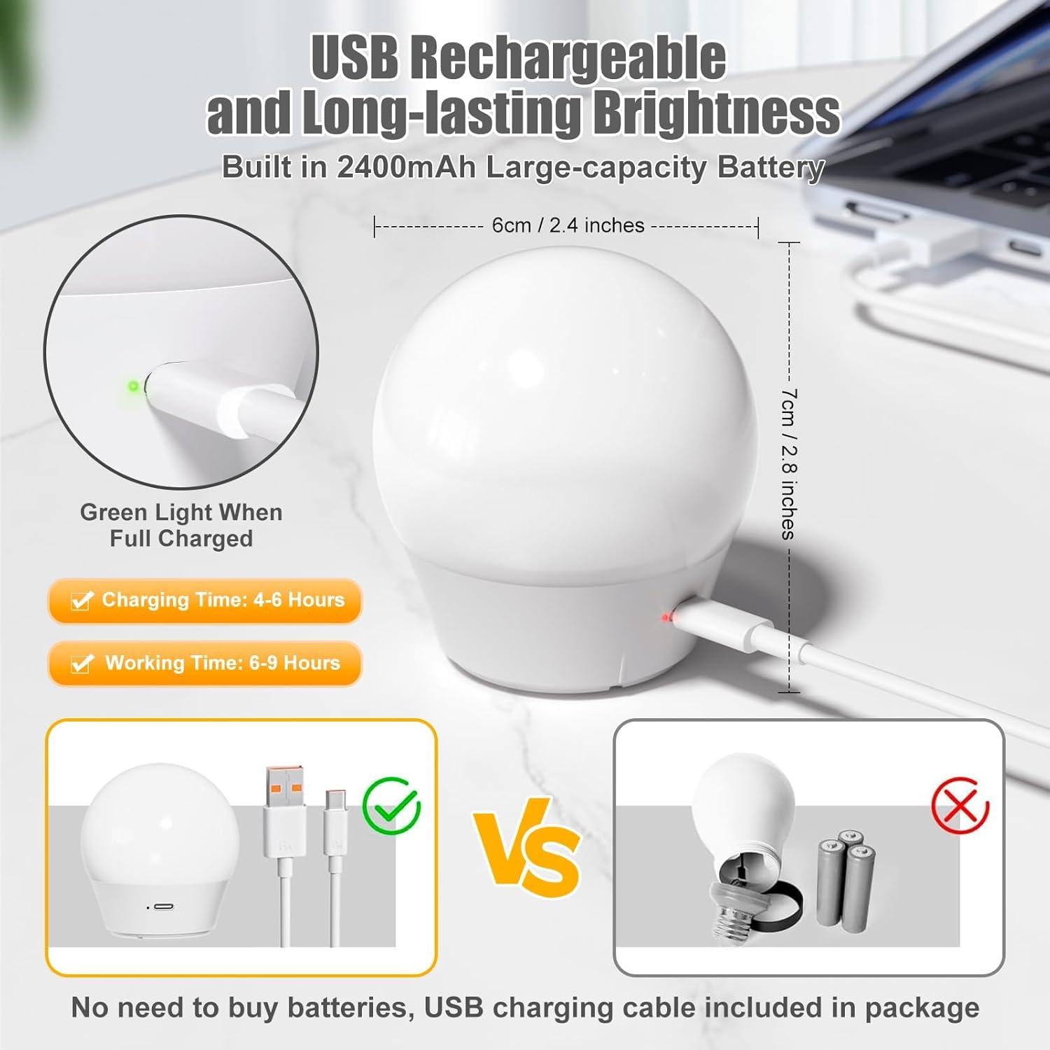 Bombilla LED Recargable Brightown E26 con Control Remoto 2P