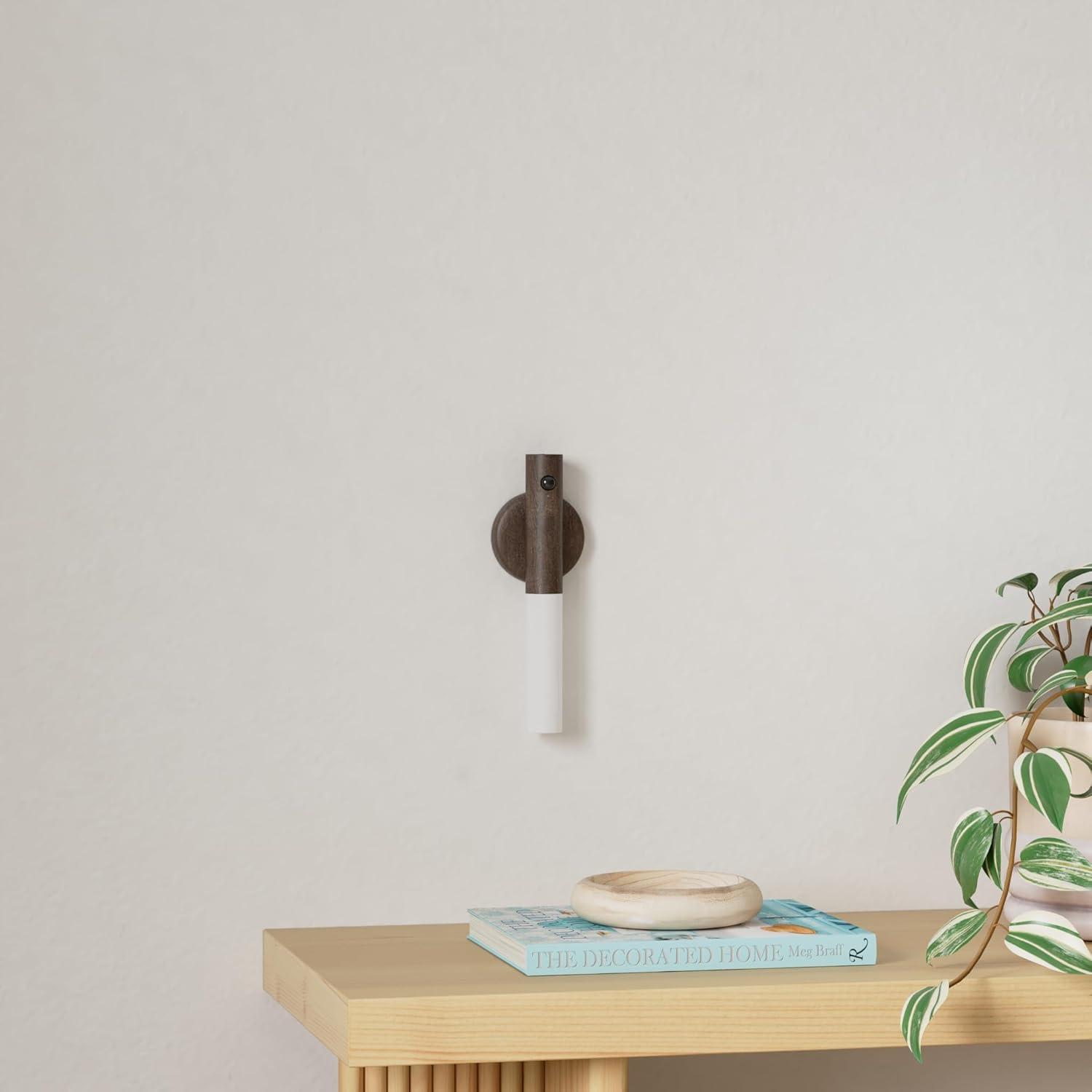 Luz de Sensor de Movimiento Miebul LED Recargable 2PCS Madera de Nogal