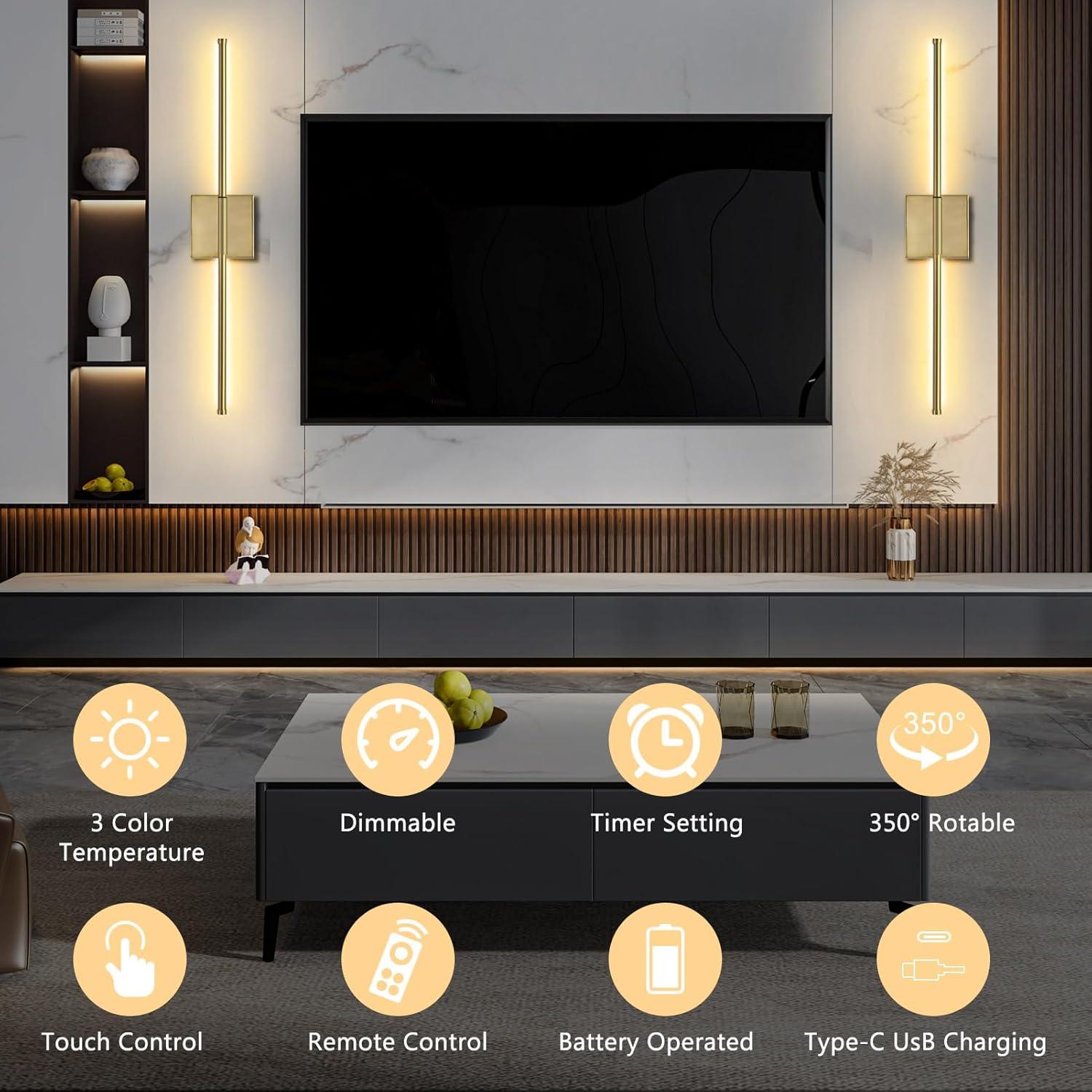 Apliques de Pared Recargables Golden Bunny 3000K-6000K