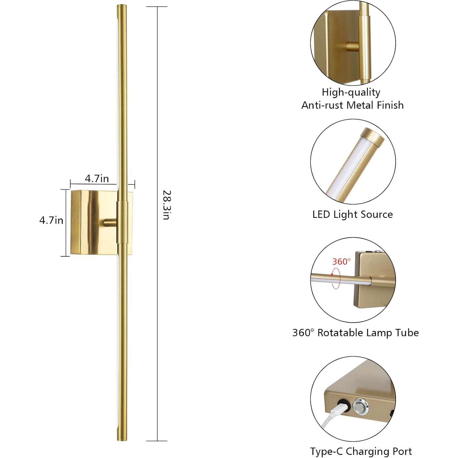 Apliques de Pared Recargables Golden Bunny 3000K-6000K