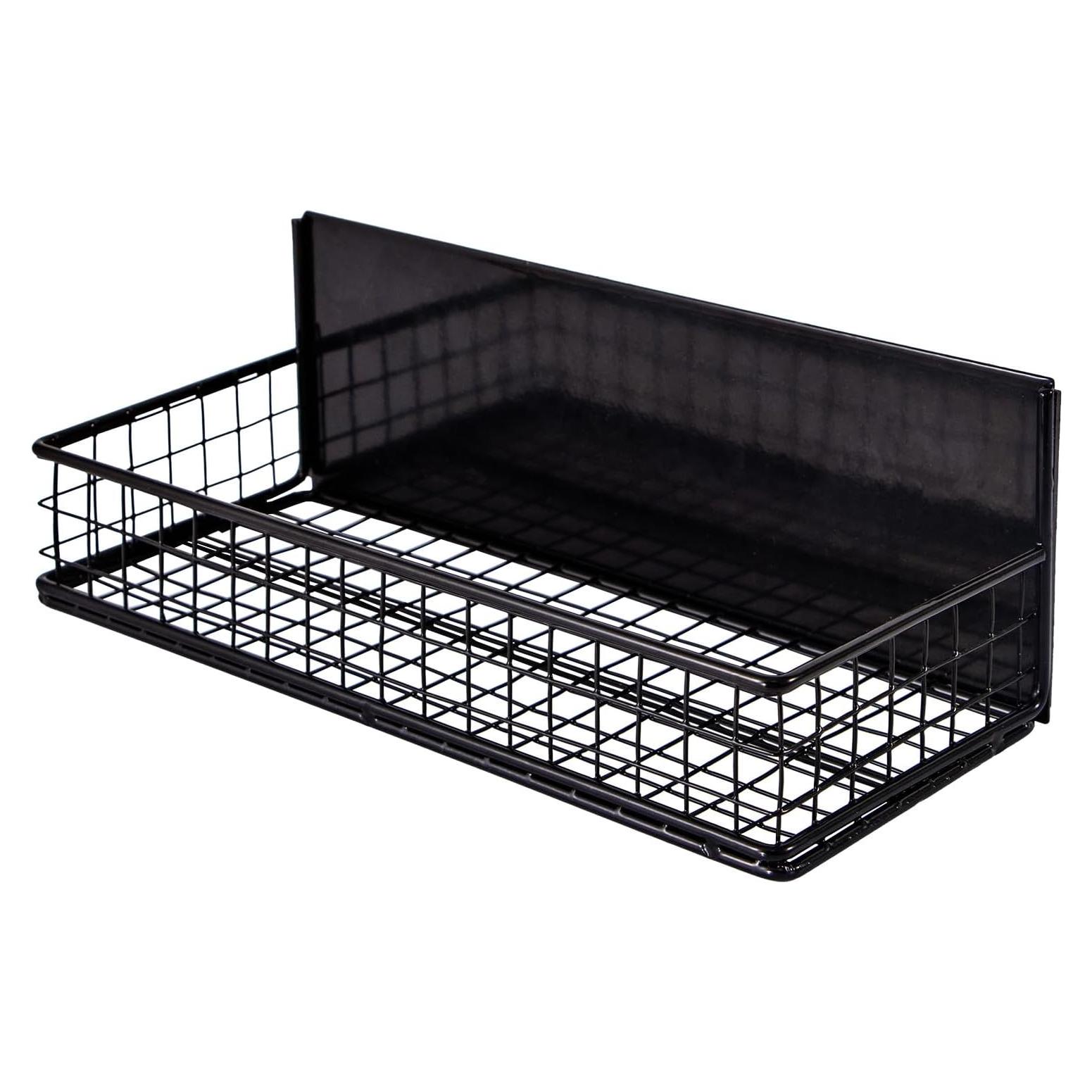 Cesta Magnética Ganydet 24x10 cm Organizador Nevera Negro